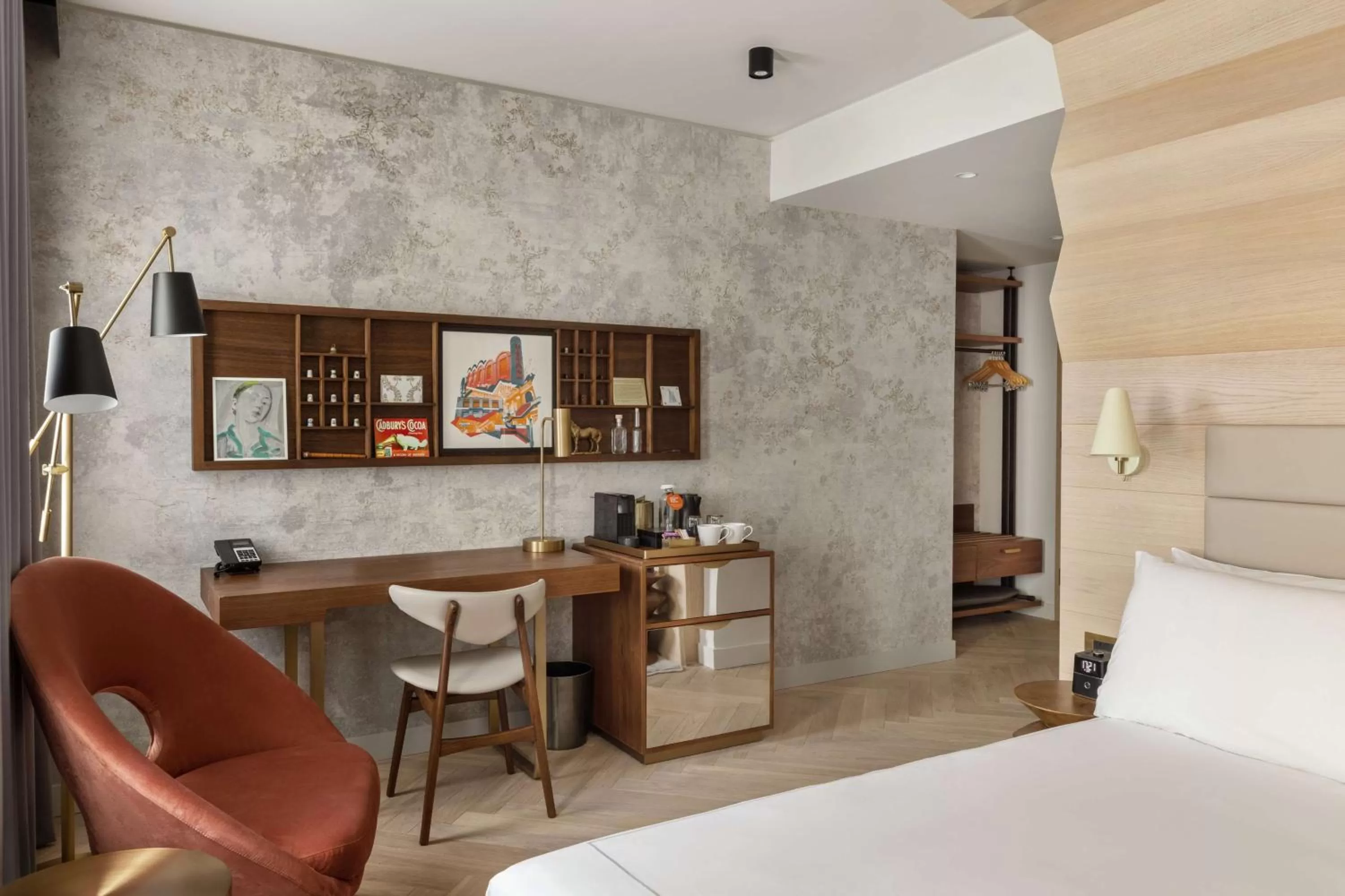 Bedroom, Bed in Canopy by Hilton London City