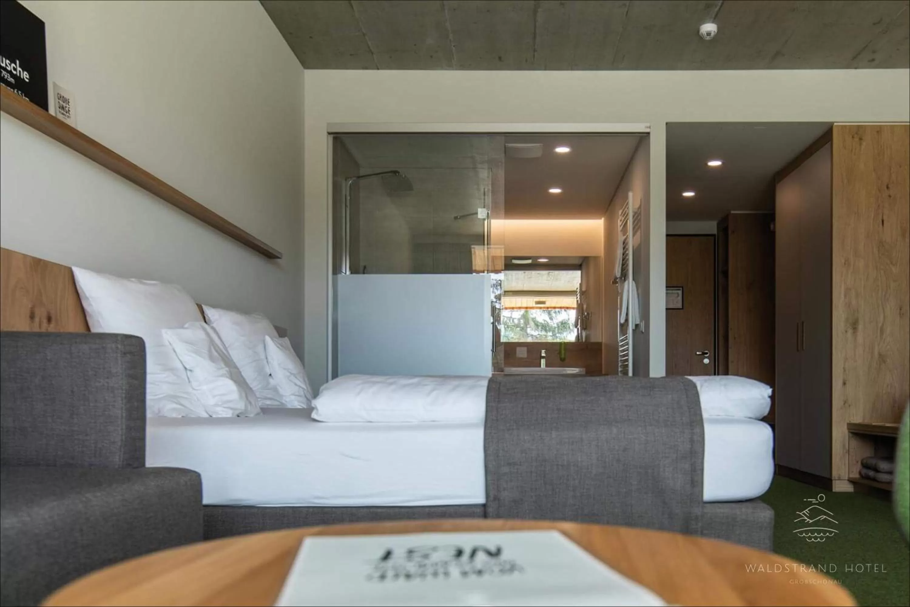 Bed, Seating Area in Waldstrand-Hotel Großschönau