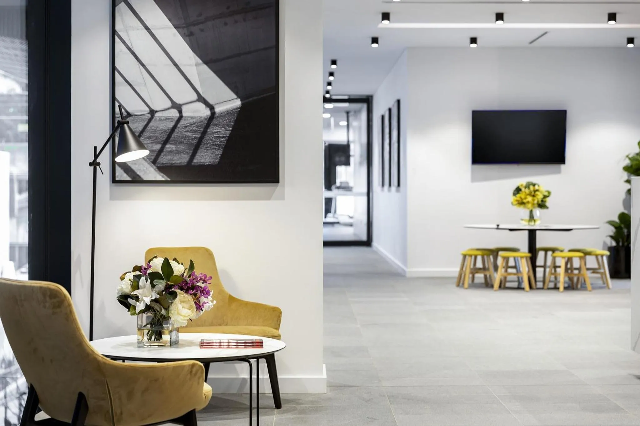 Seating area in Quest North Sydney