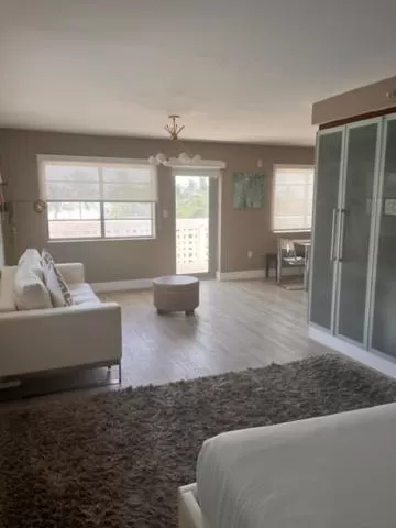 Living room in Suites at The Strand on Ocean Drive
