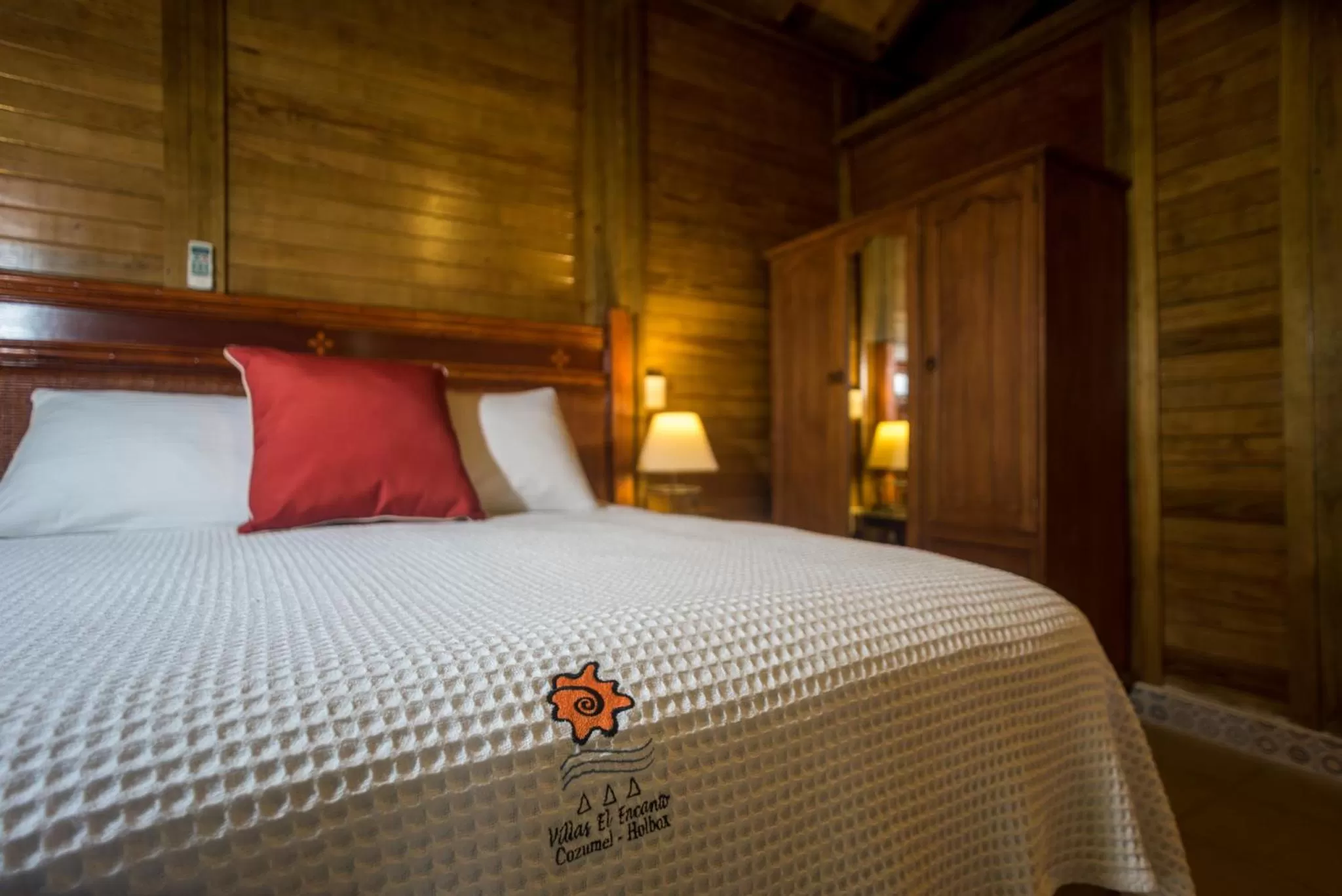 Bed in Villas El Encanto Cozumel