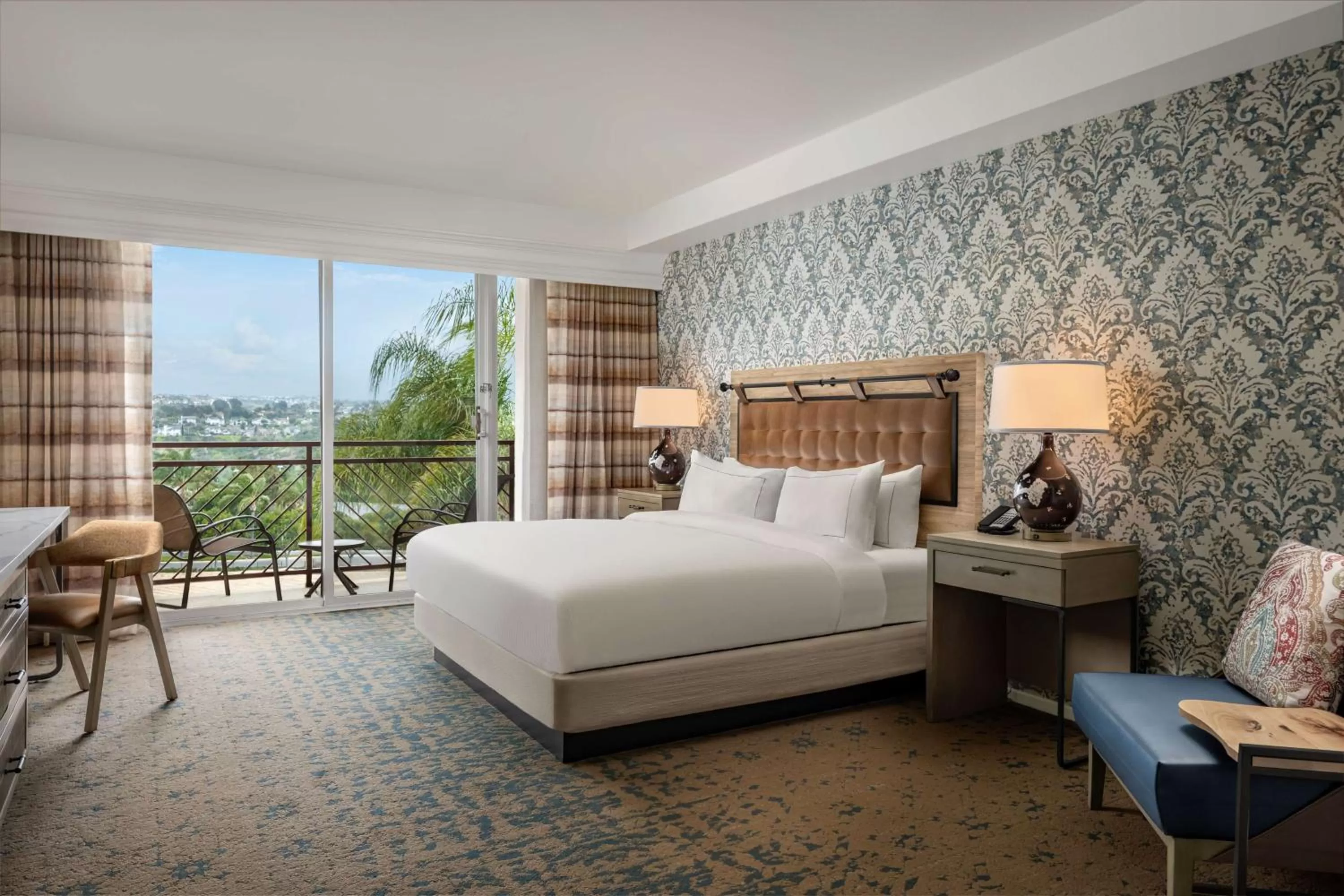 Bed in The Cassara Carlsbad, Tapestry Collection By Hilton