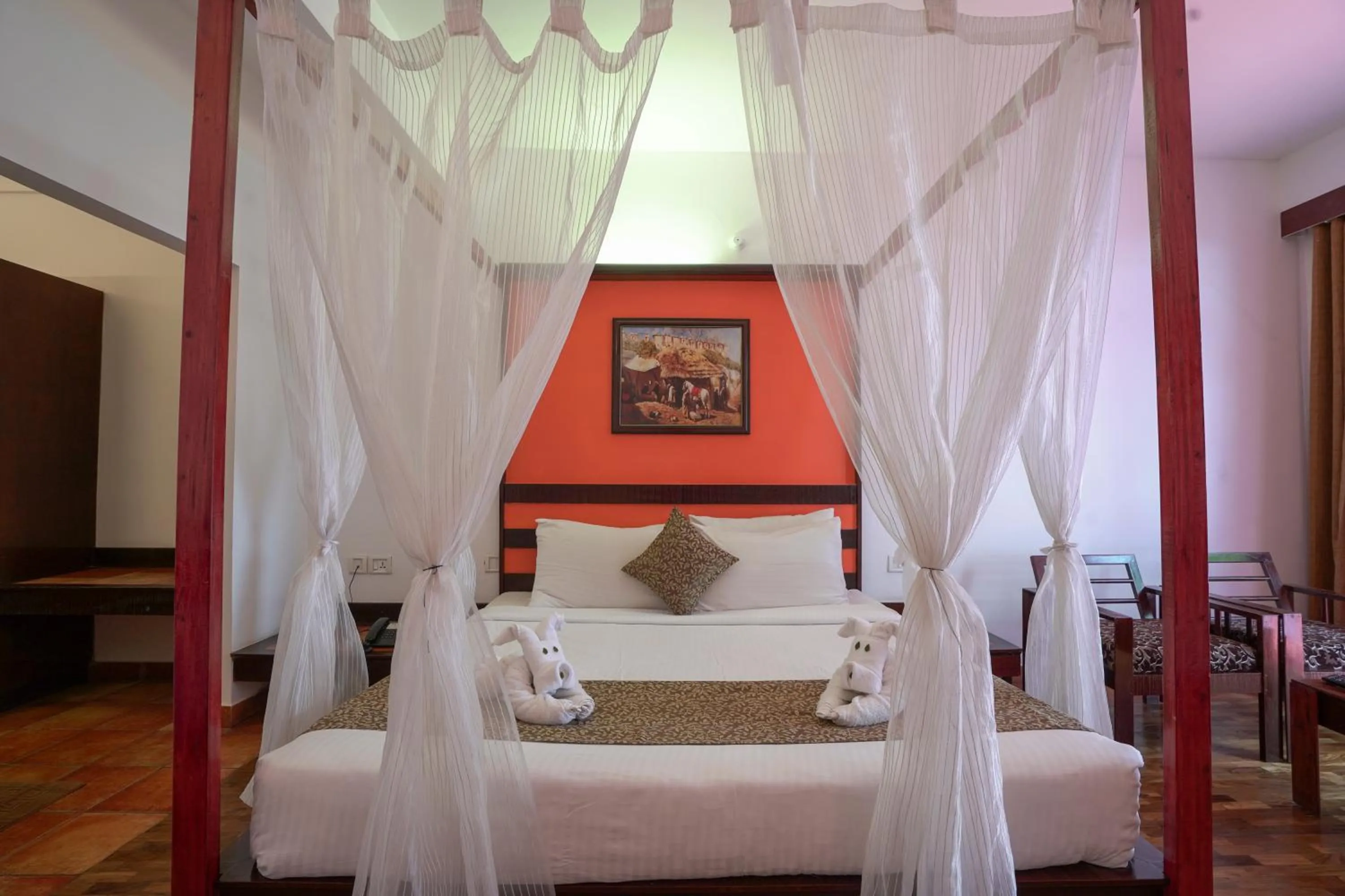 Bed in Tea Valley Resort, Munnar