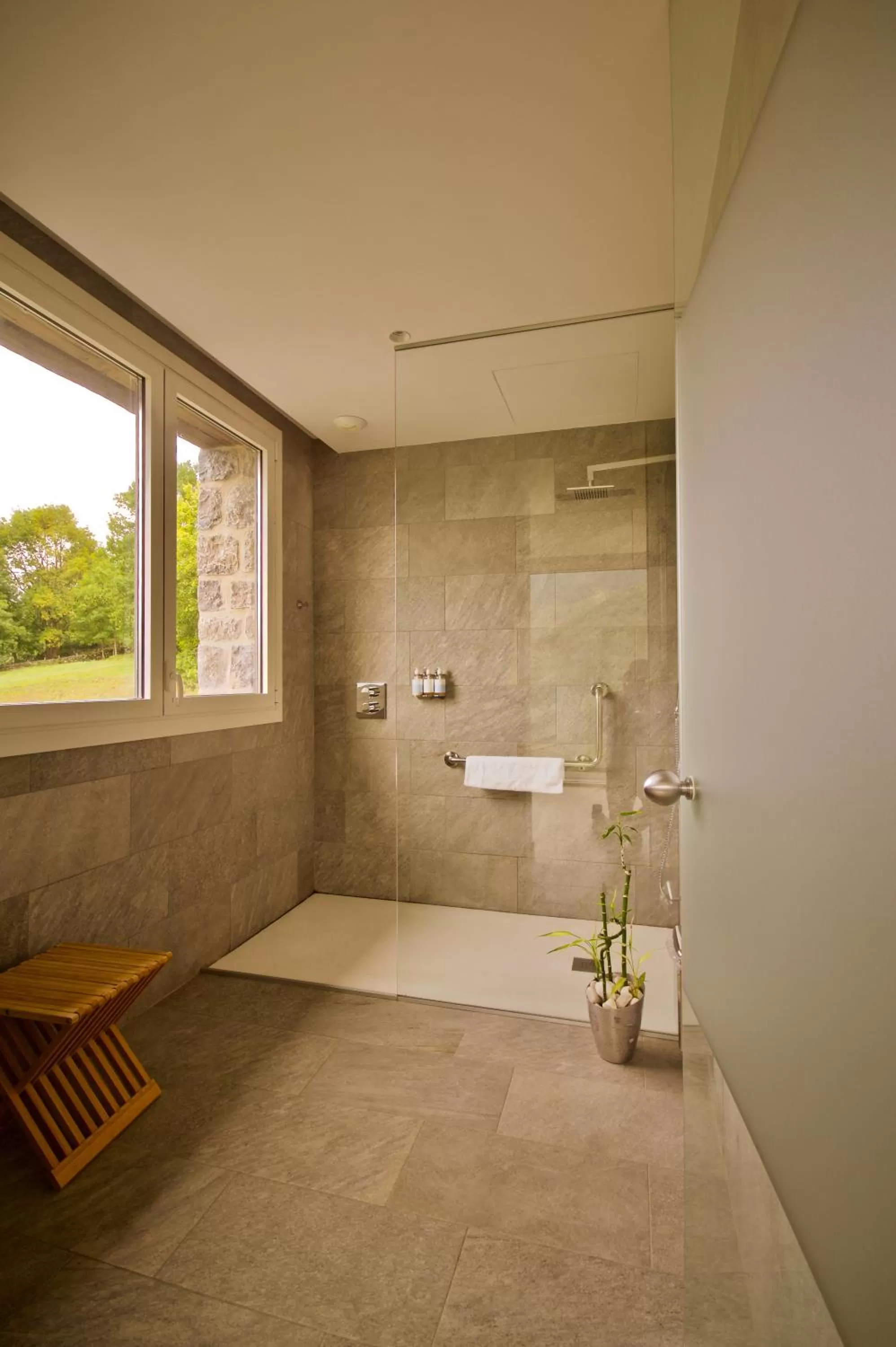 Shower, Bathroom in Arantza Hotela- Adults Only