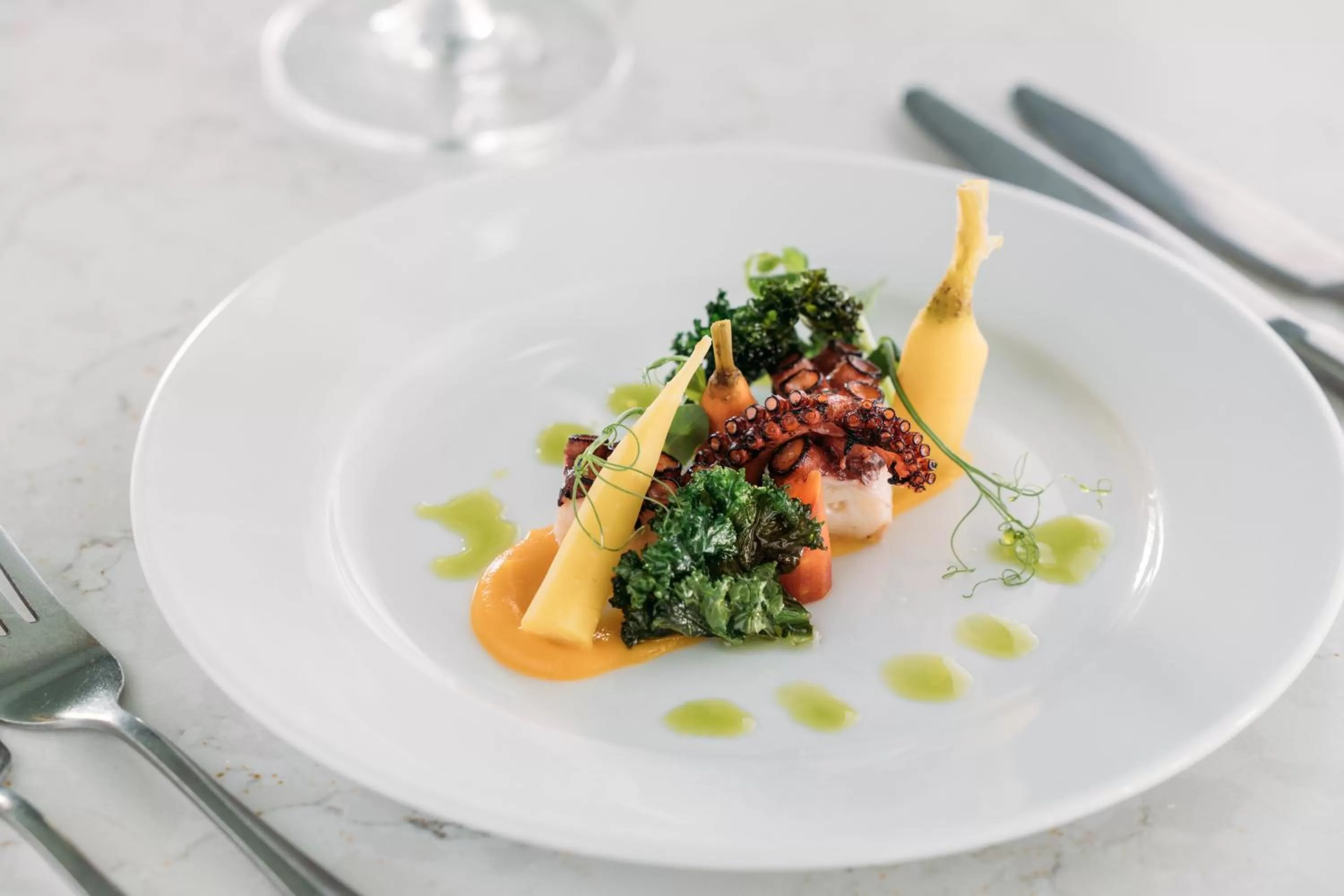 Food close-up in Polurrian on the Lizard