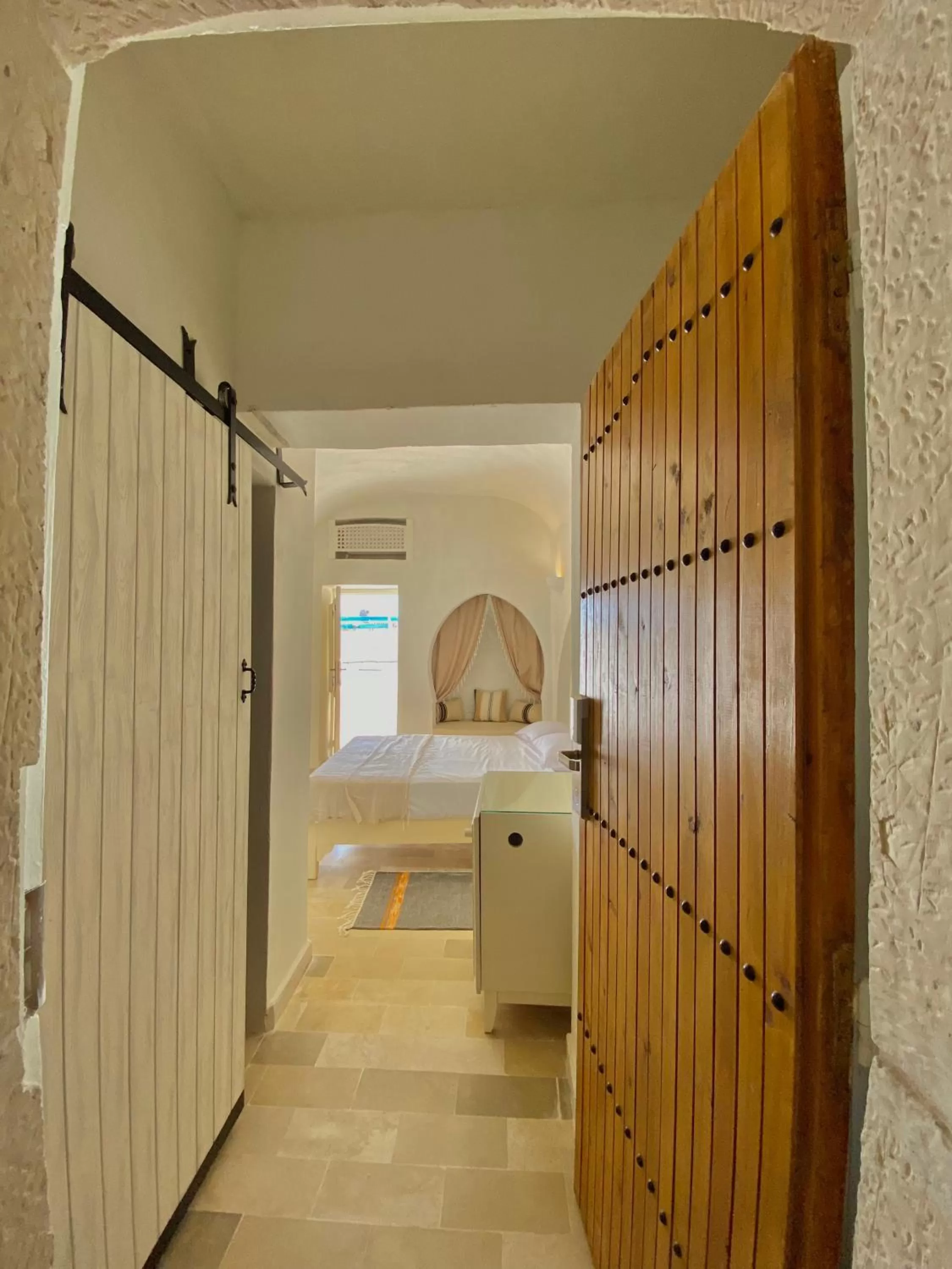 Bed in Hôtel Djerba Authentique - Au centre de Midoun