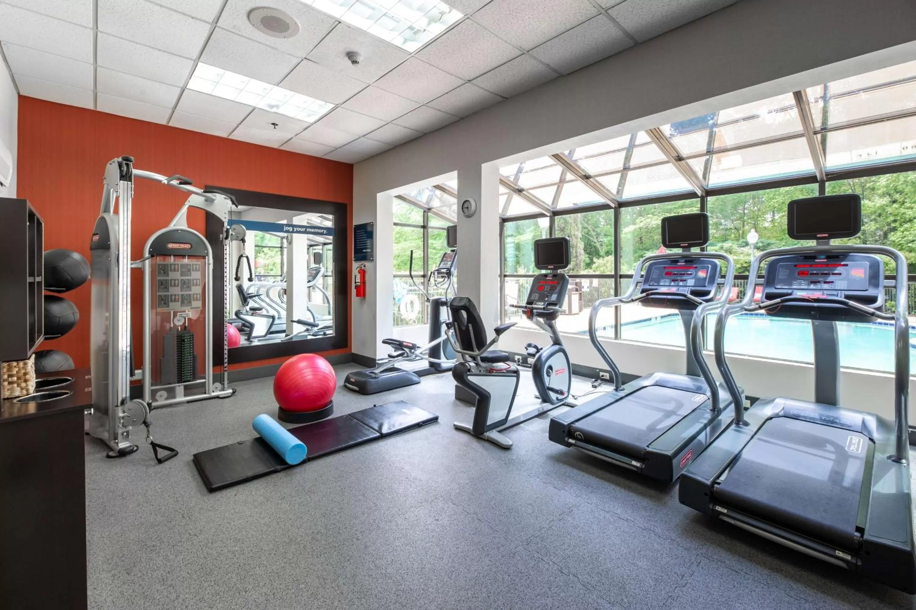 Fitness centre/facilities in Hampton Inn & Suites Raleigh Cary Lenovo Center