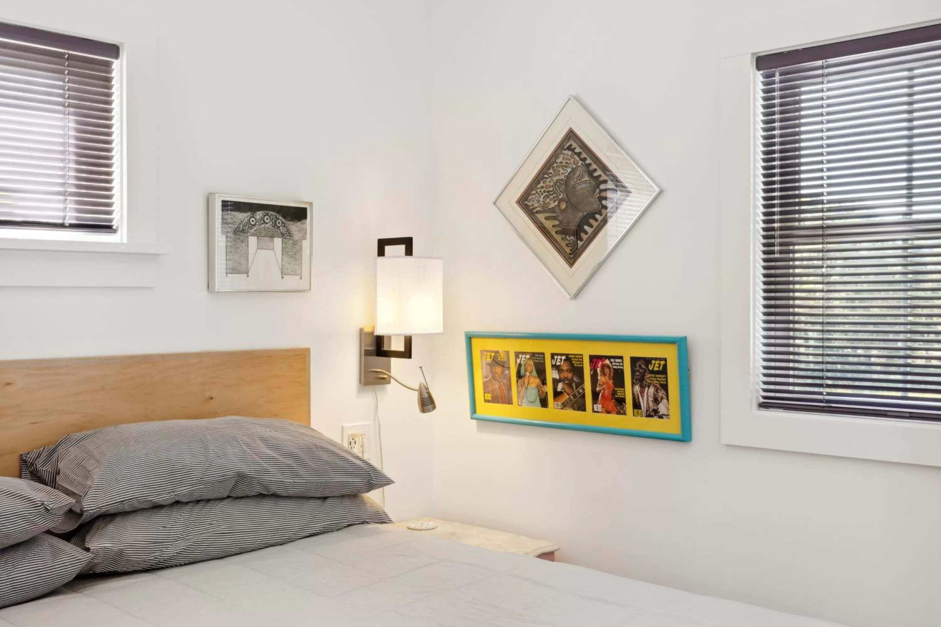 Bed in Hotel Folly with Marsh and Sunset Views