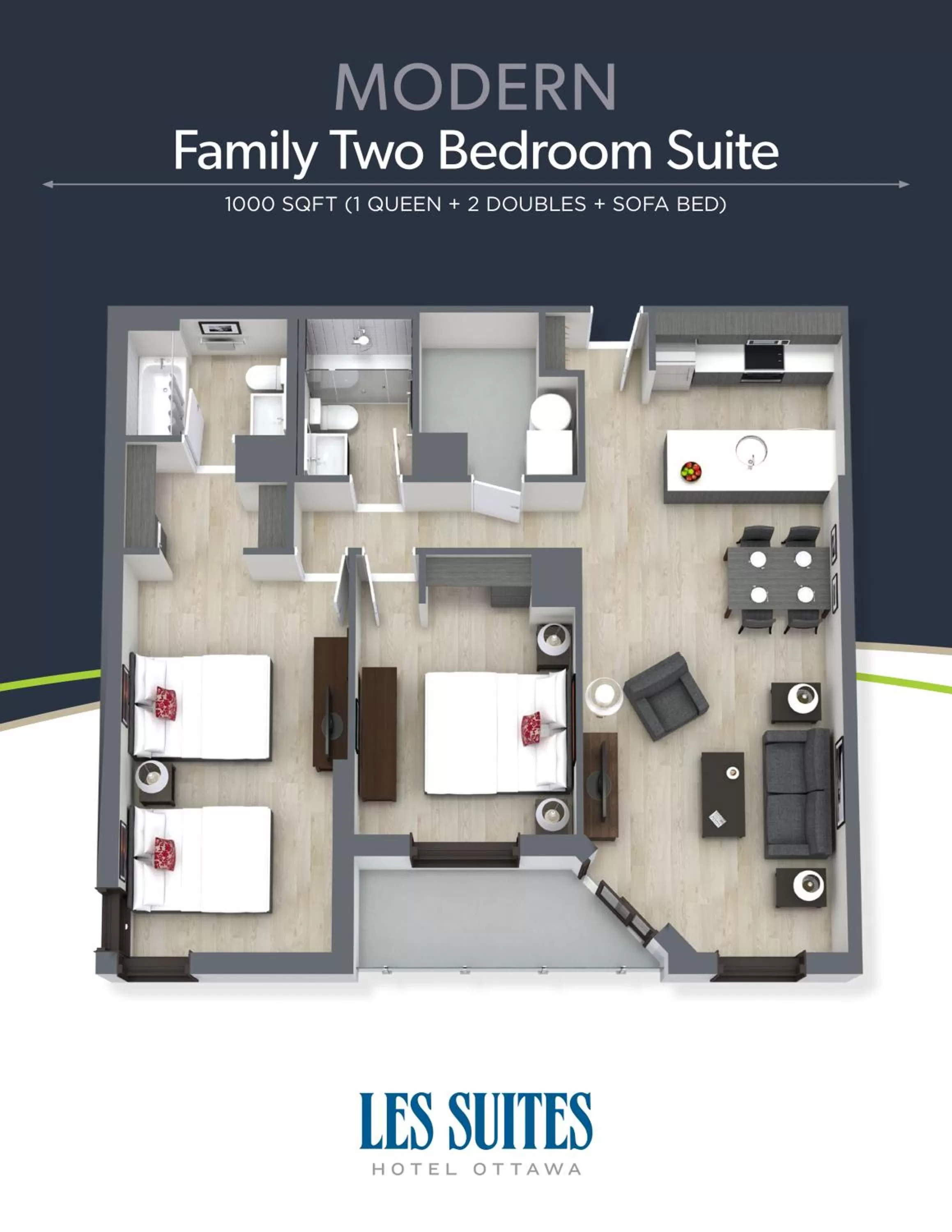 Floor plan in Les Suites Hotel Ottawa