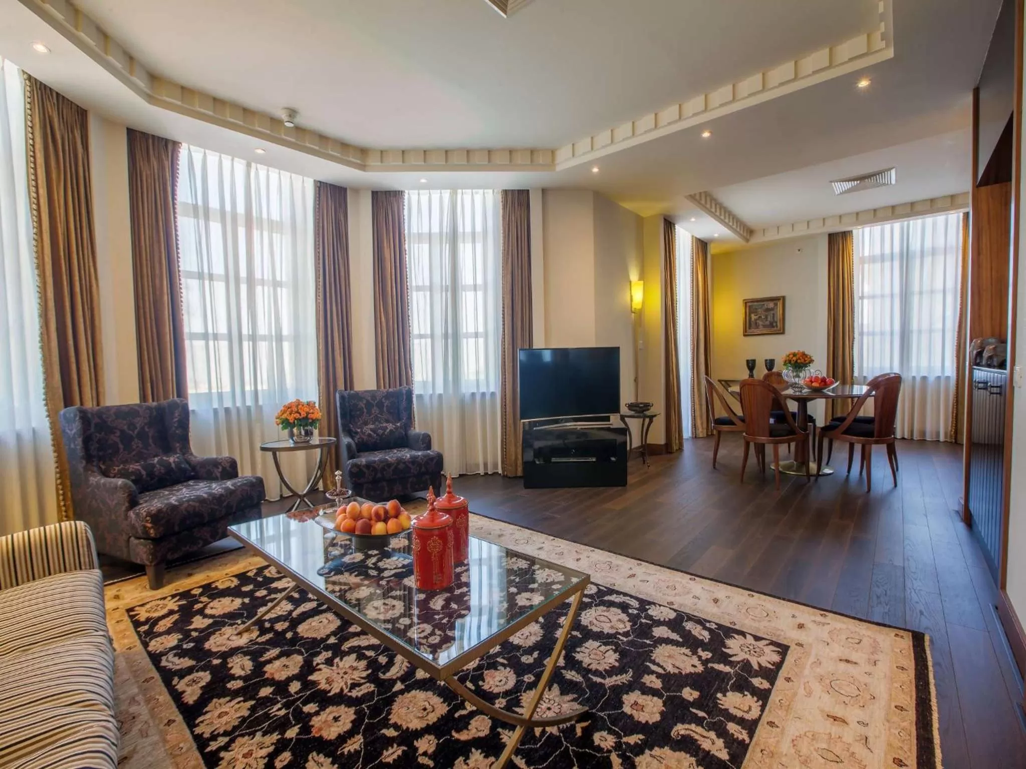 Seating area in King David Hotel Jerusalem