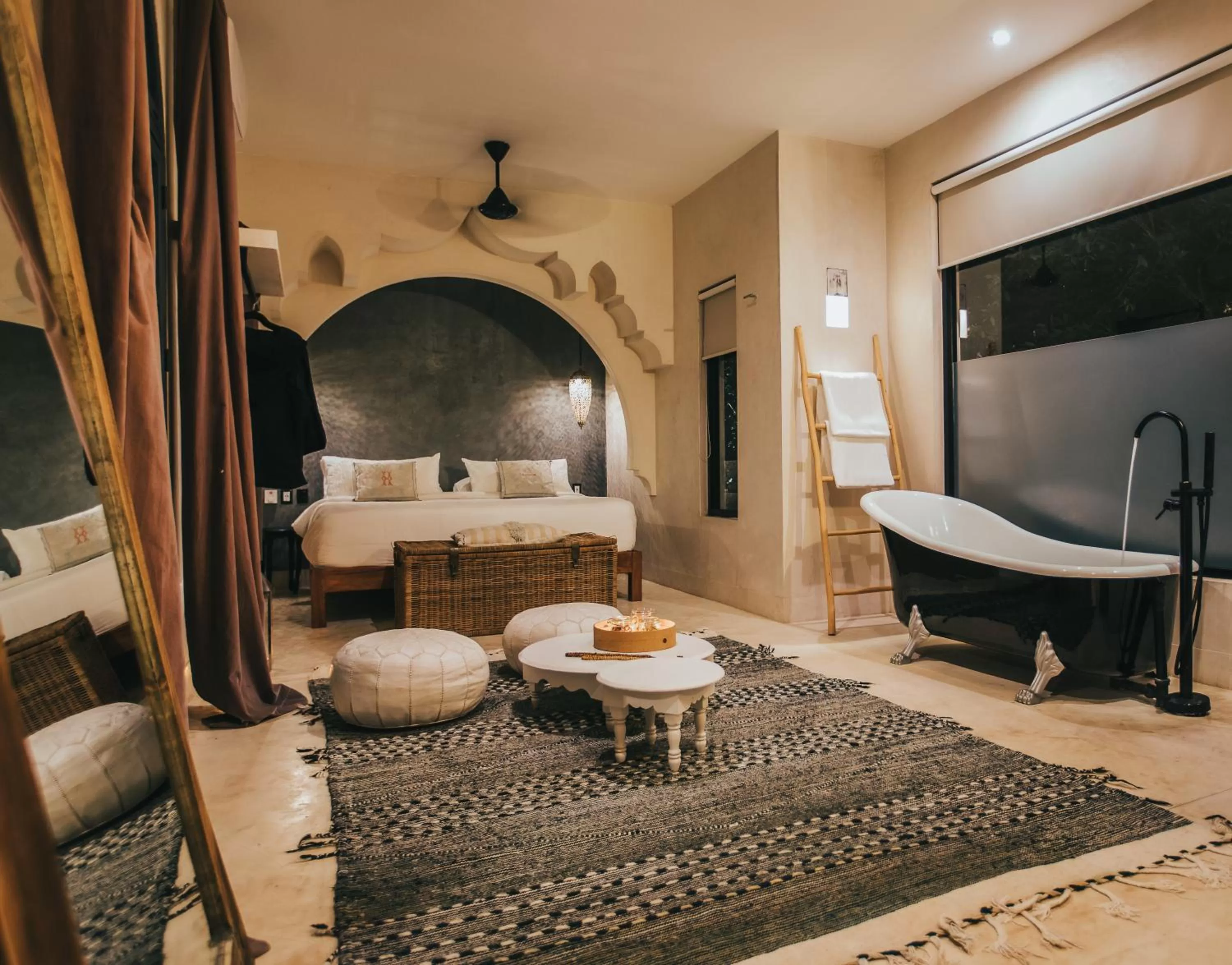 Bed in Ambre & Epices Jungle Hotel & Spa