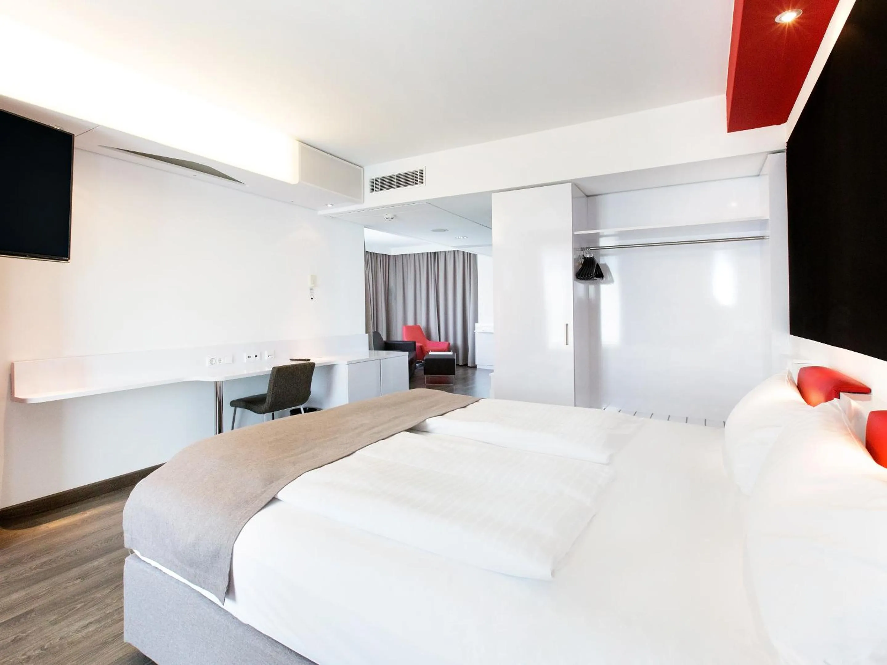 Photo of the whole room, Bed in DORMERO Hotel Stuttgart