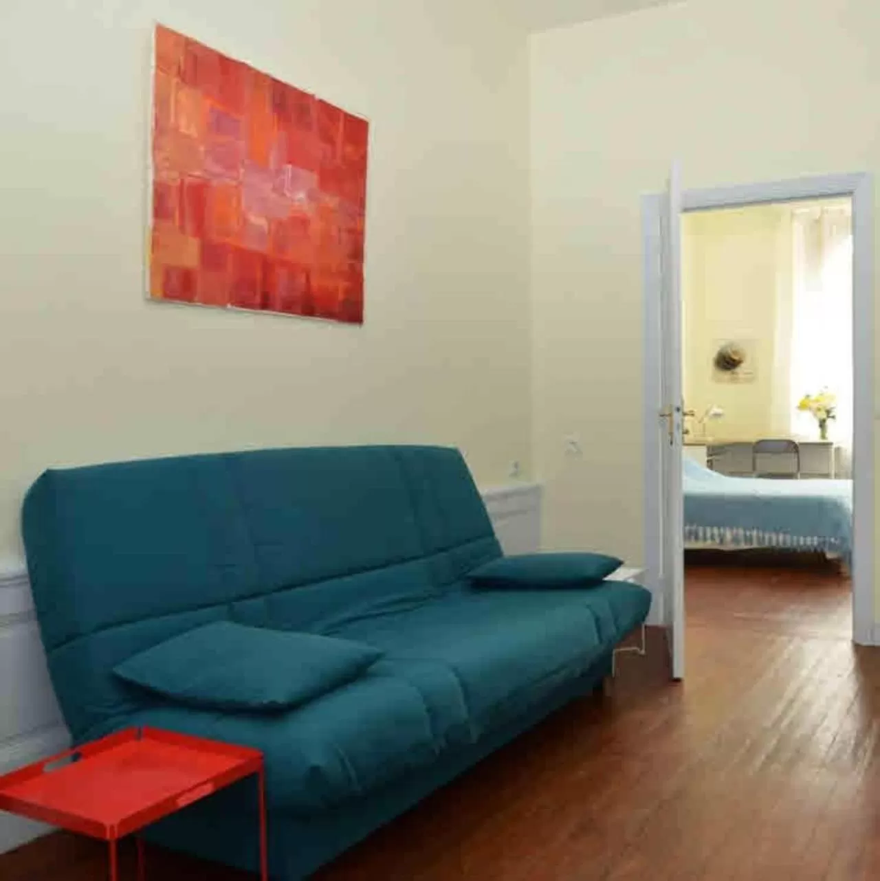 Bed, Seating Area in Apparthotel Douai Gare