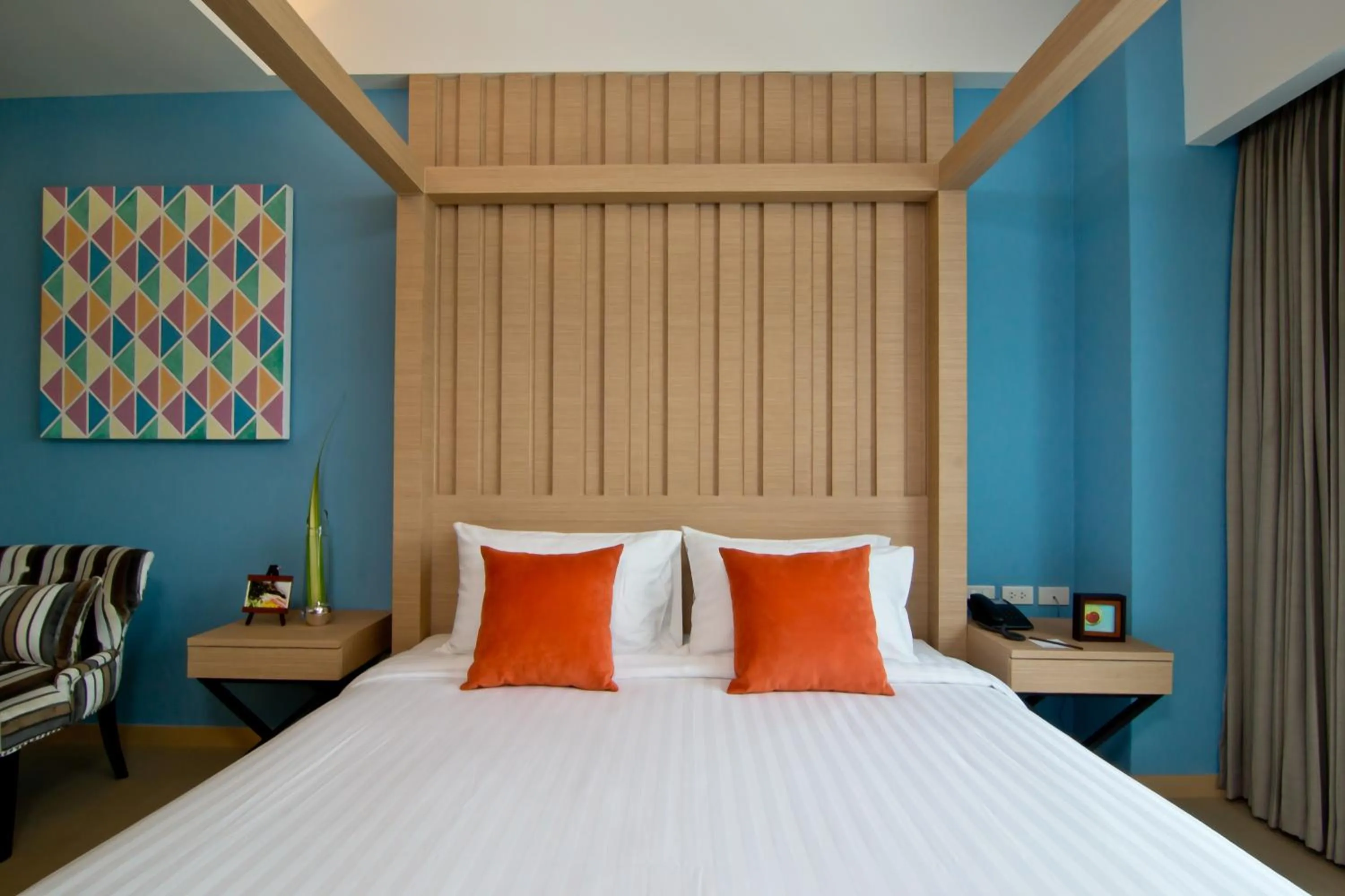 Bed in Hotel J Residence Pattaya