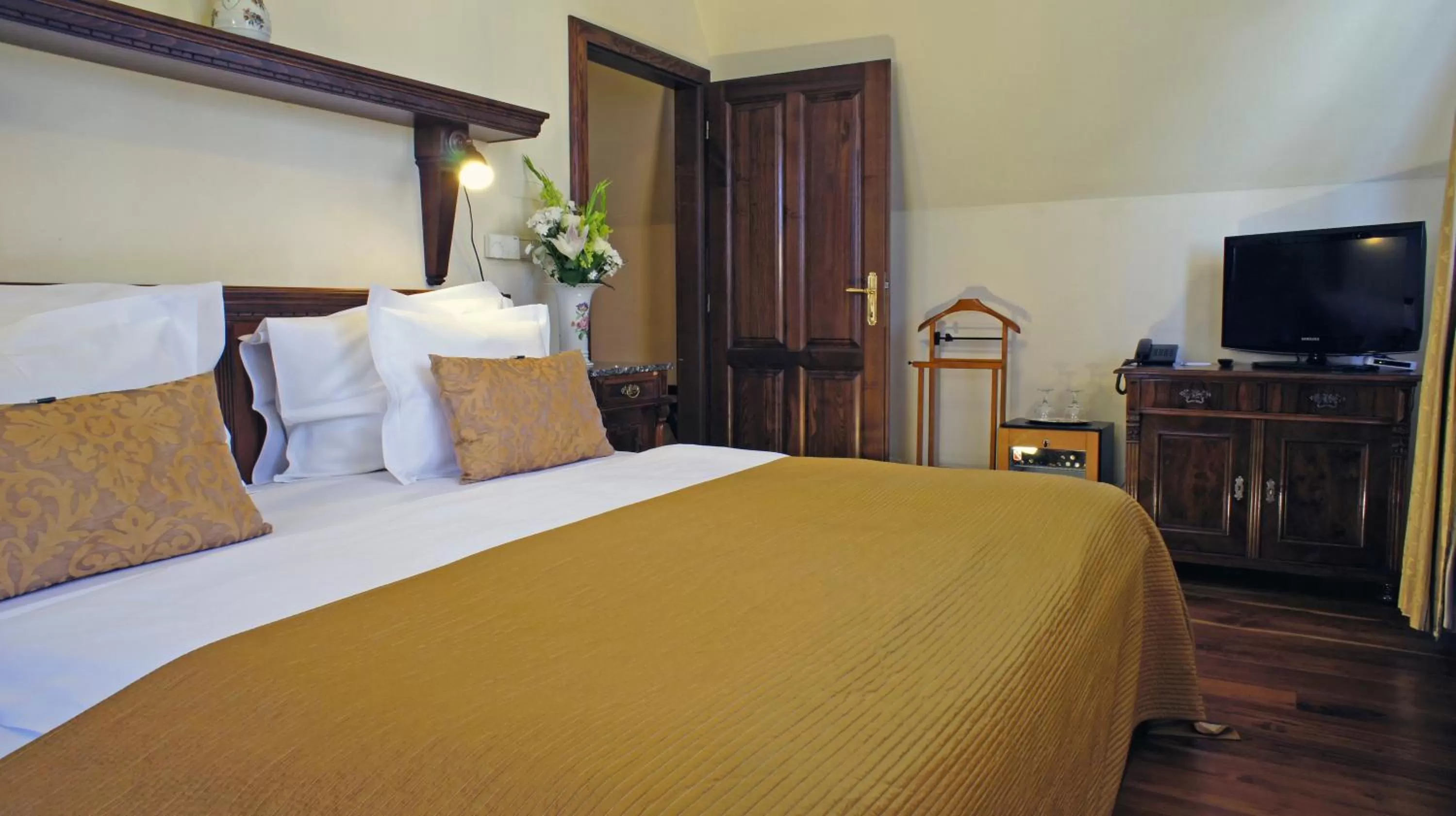 Bed in Grand Hotel Praha