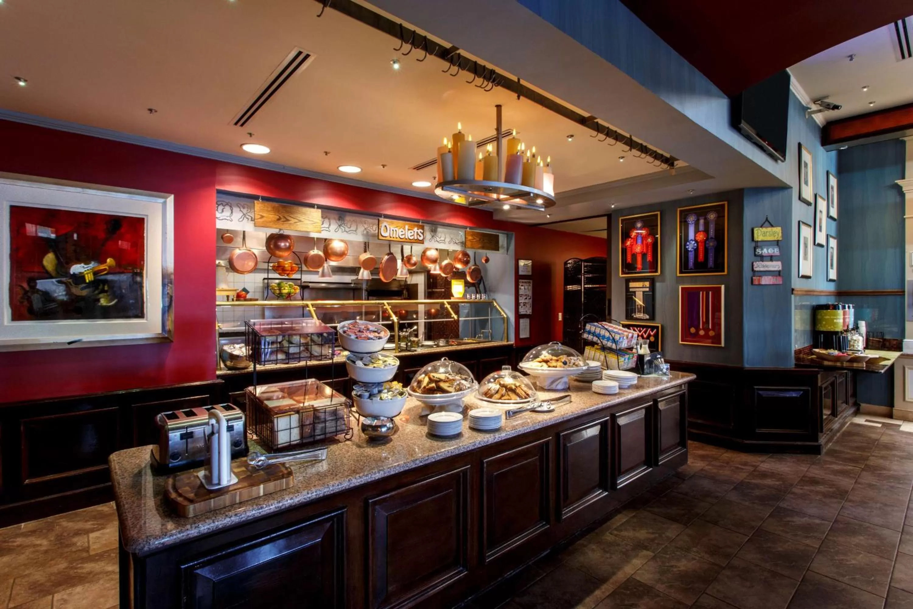 Breakfast in Hilton Garden Inn New York/Staten Island