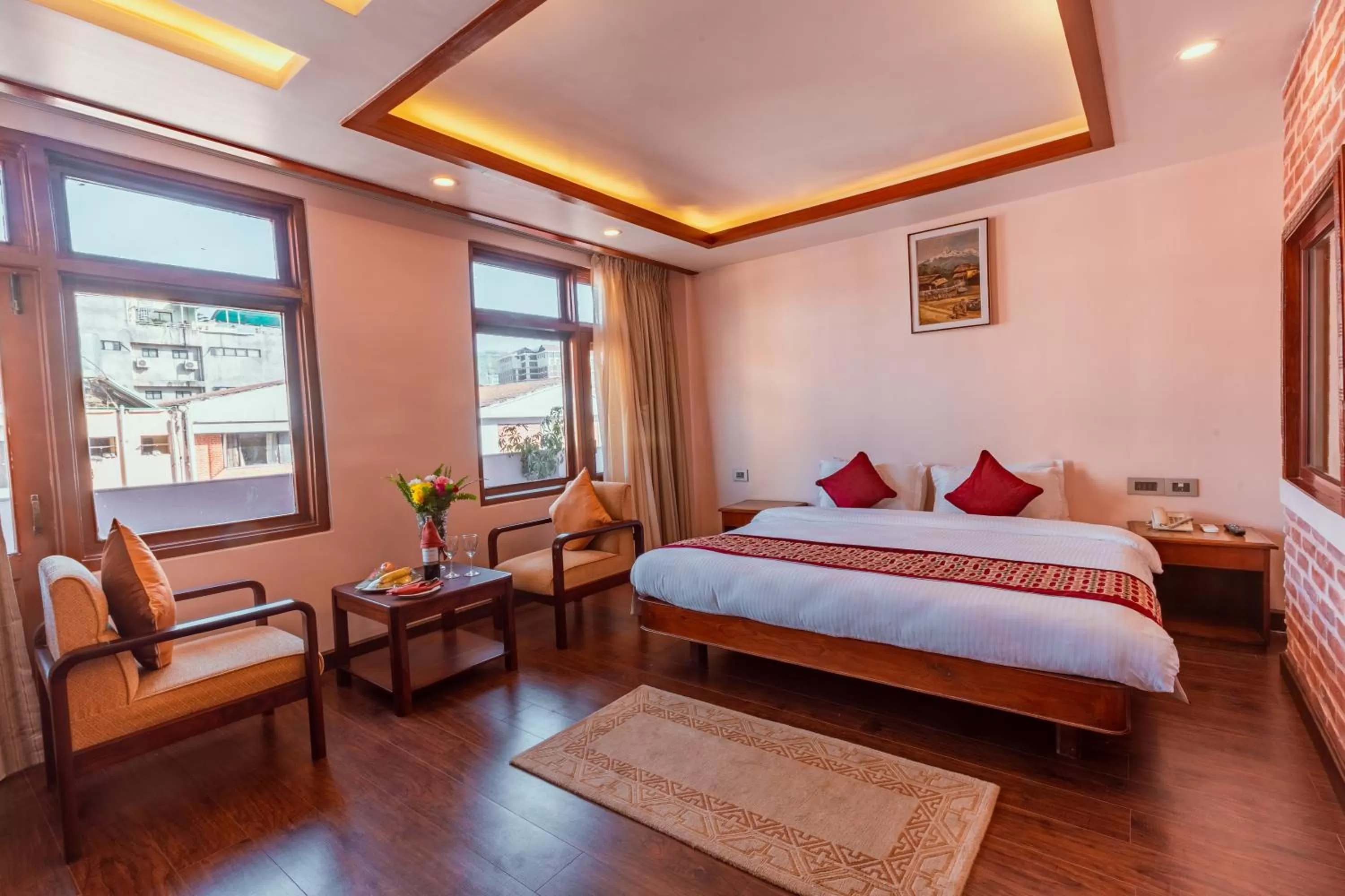 Bed in Hotel Manang - Thamel, Kathmandu