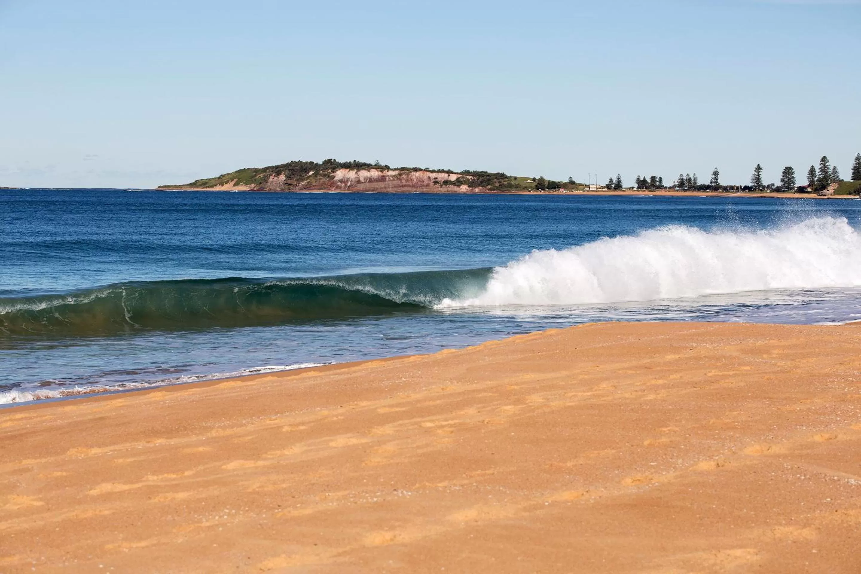 Beach in Nightelier Narrabeen