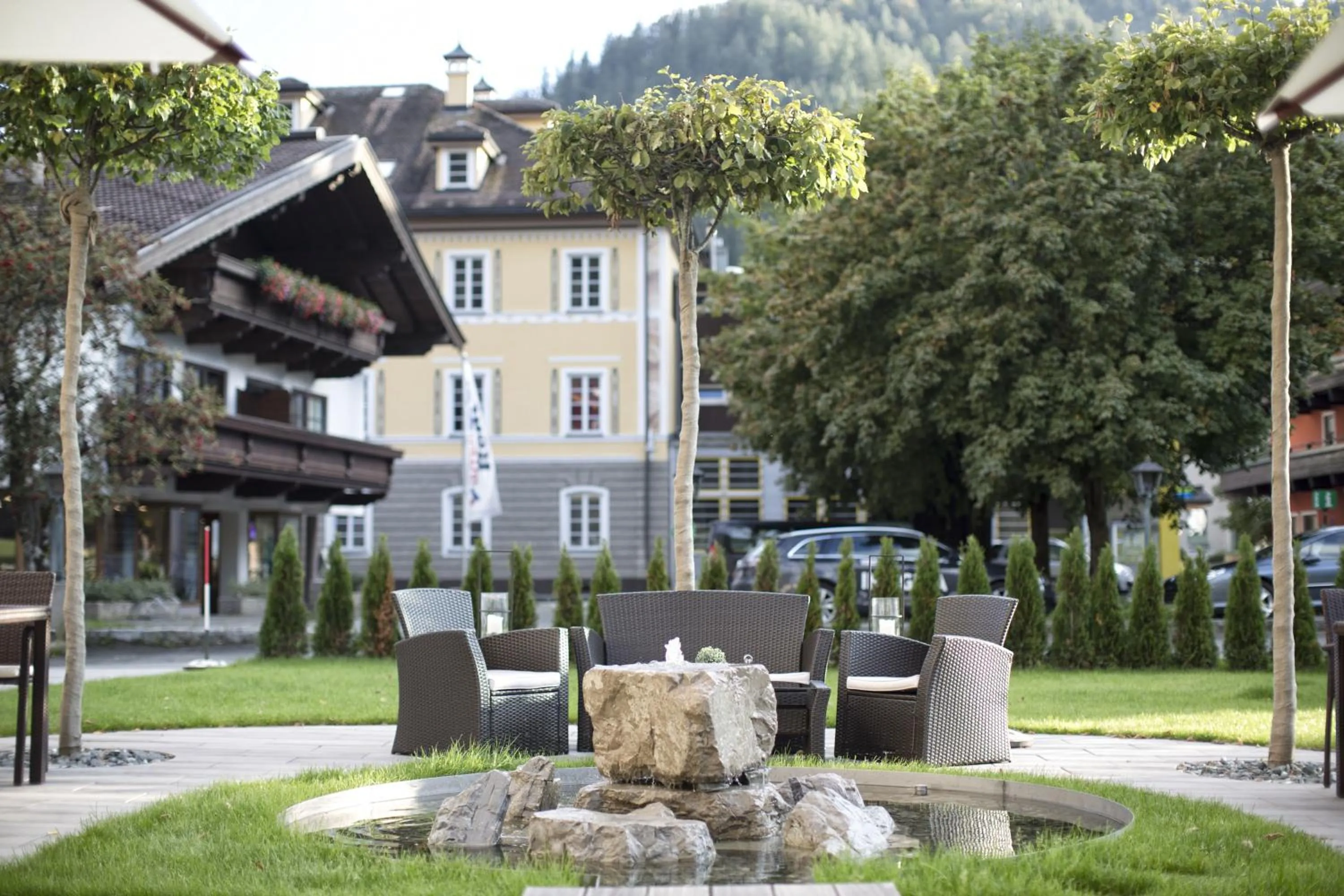 Patio in Hotel & Appartements Heigenhauser