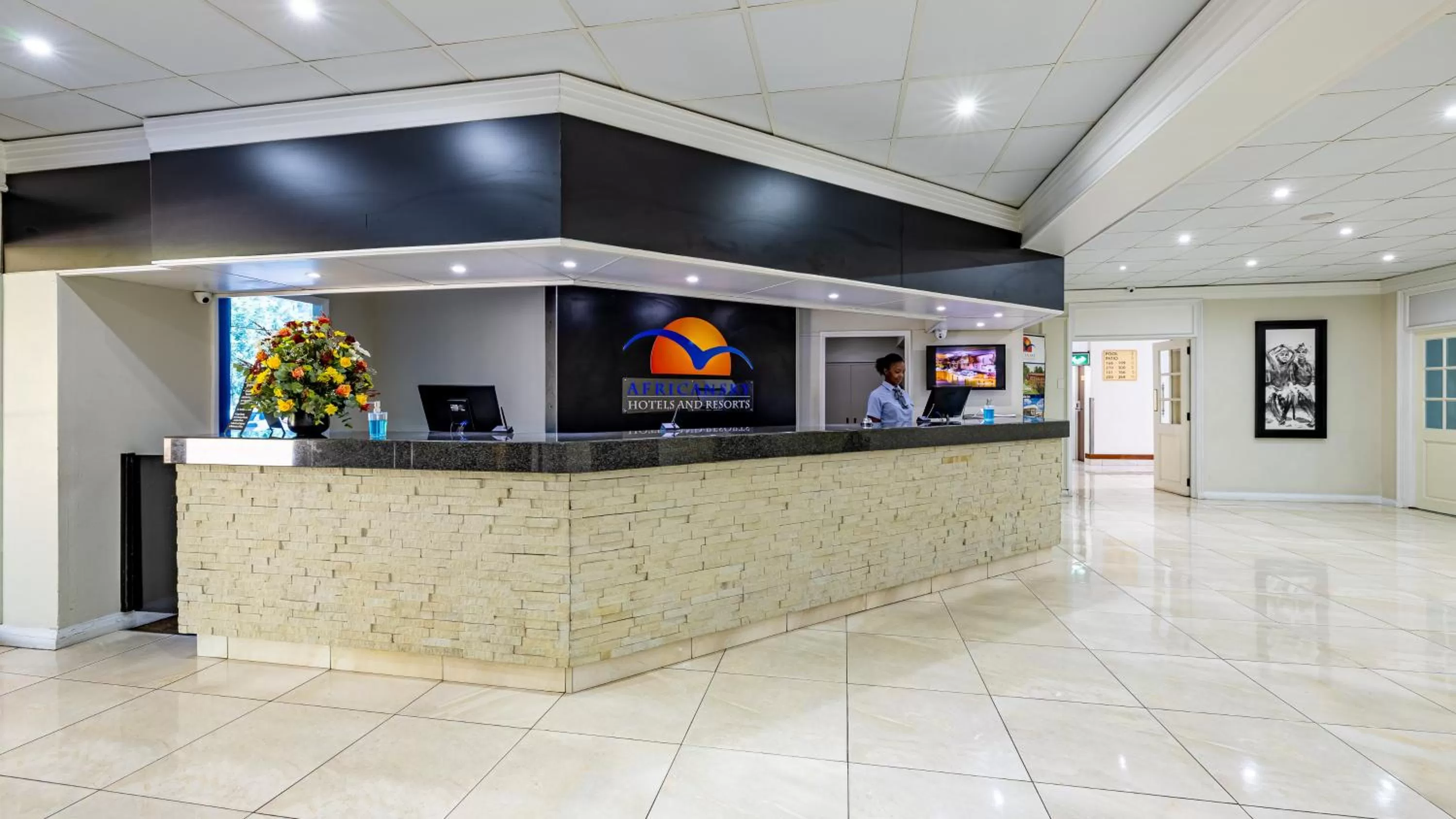 Lobby or reception in African Sky Newcastle Inn