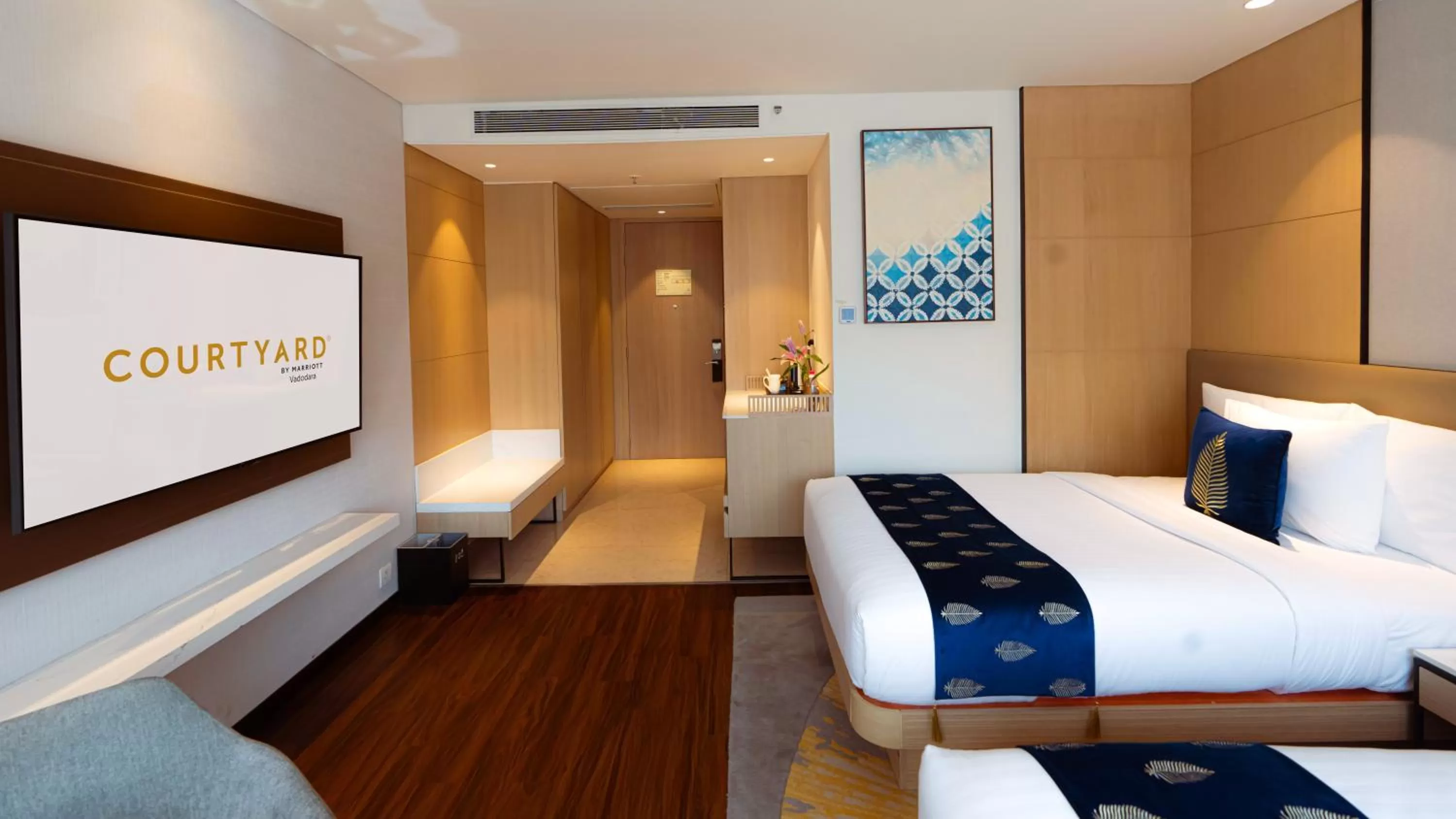 View (from property/room), Bed in Courtyard by Marriott Vadodara