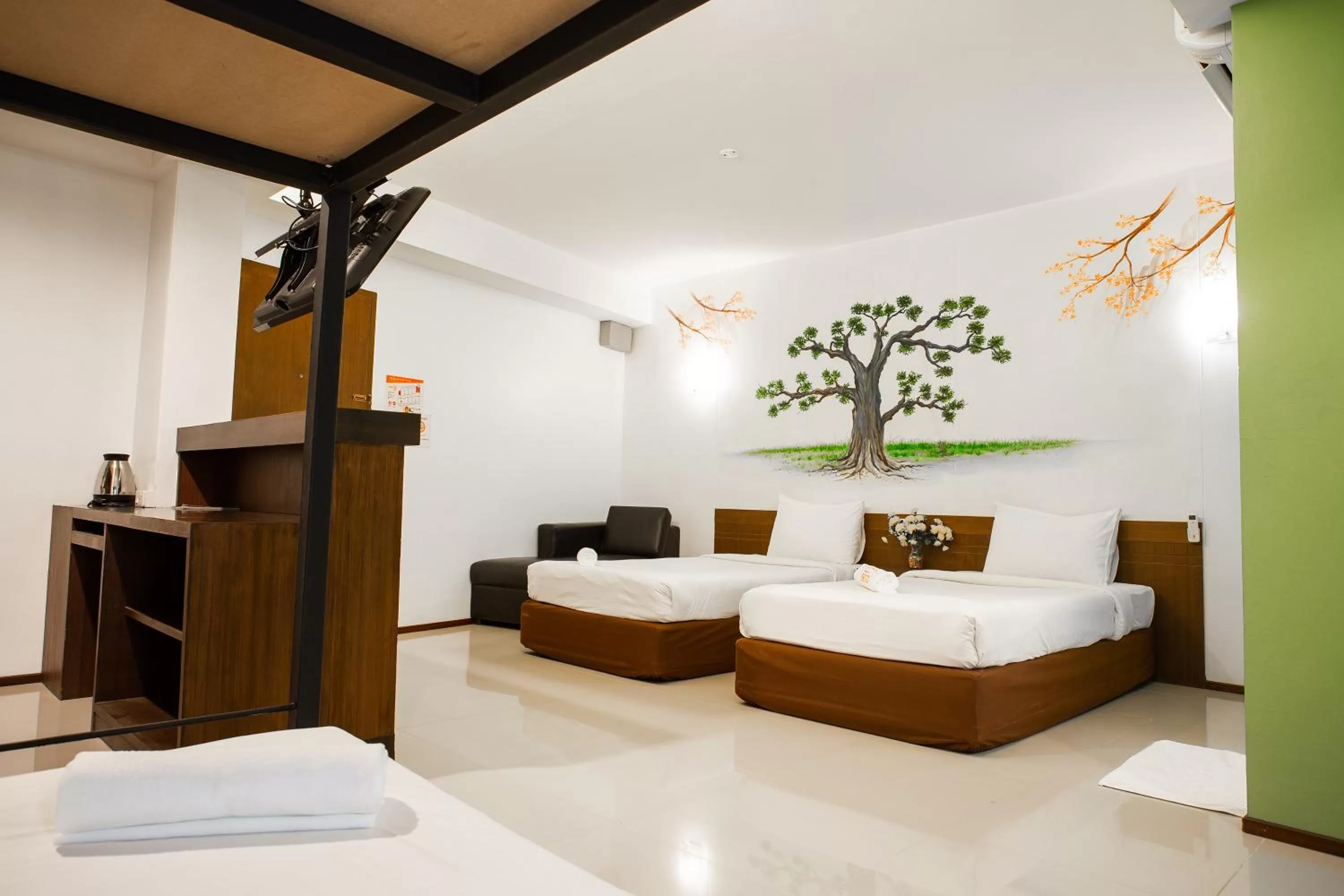 Bed in Fun-D City View SHA Plus