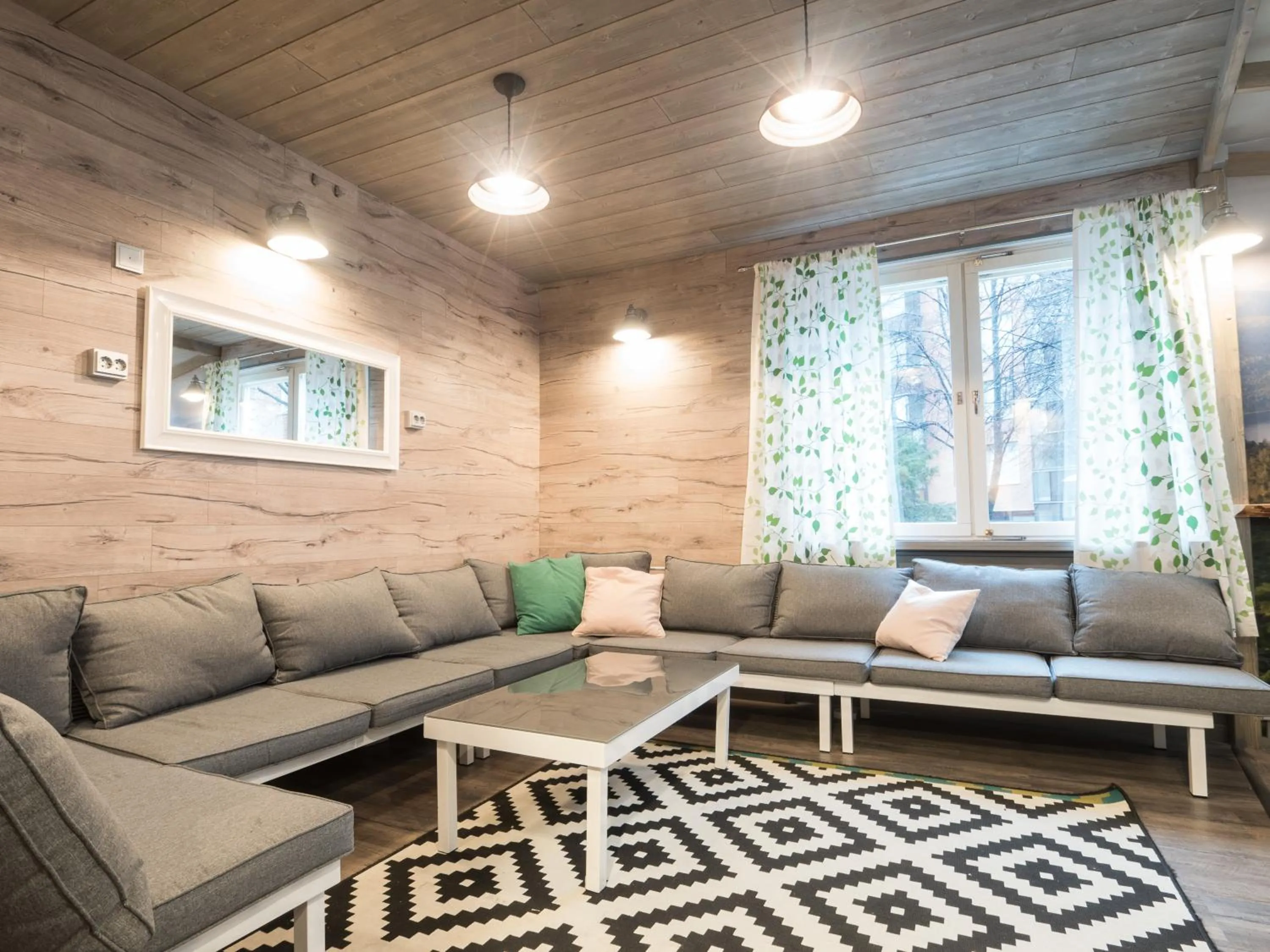 Seating area in Eurohostel