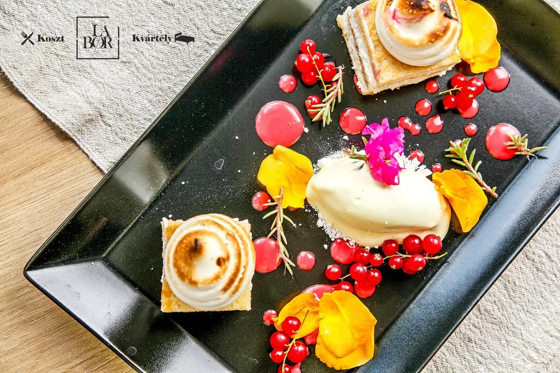 Food close-up in LaBor Kvártély