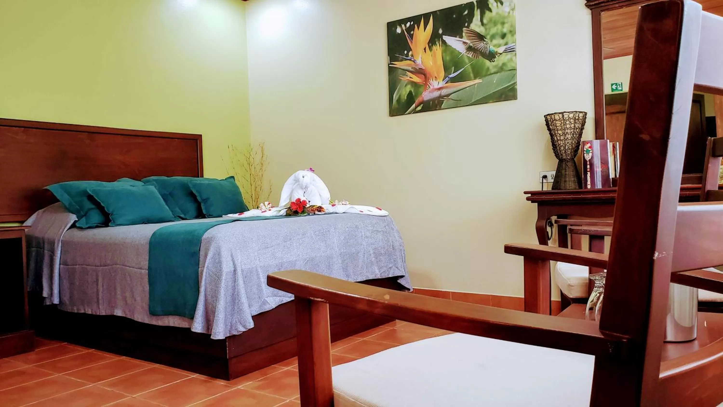 Bed in Volcano Lodge, Hotel & Thermal Experience