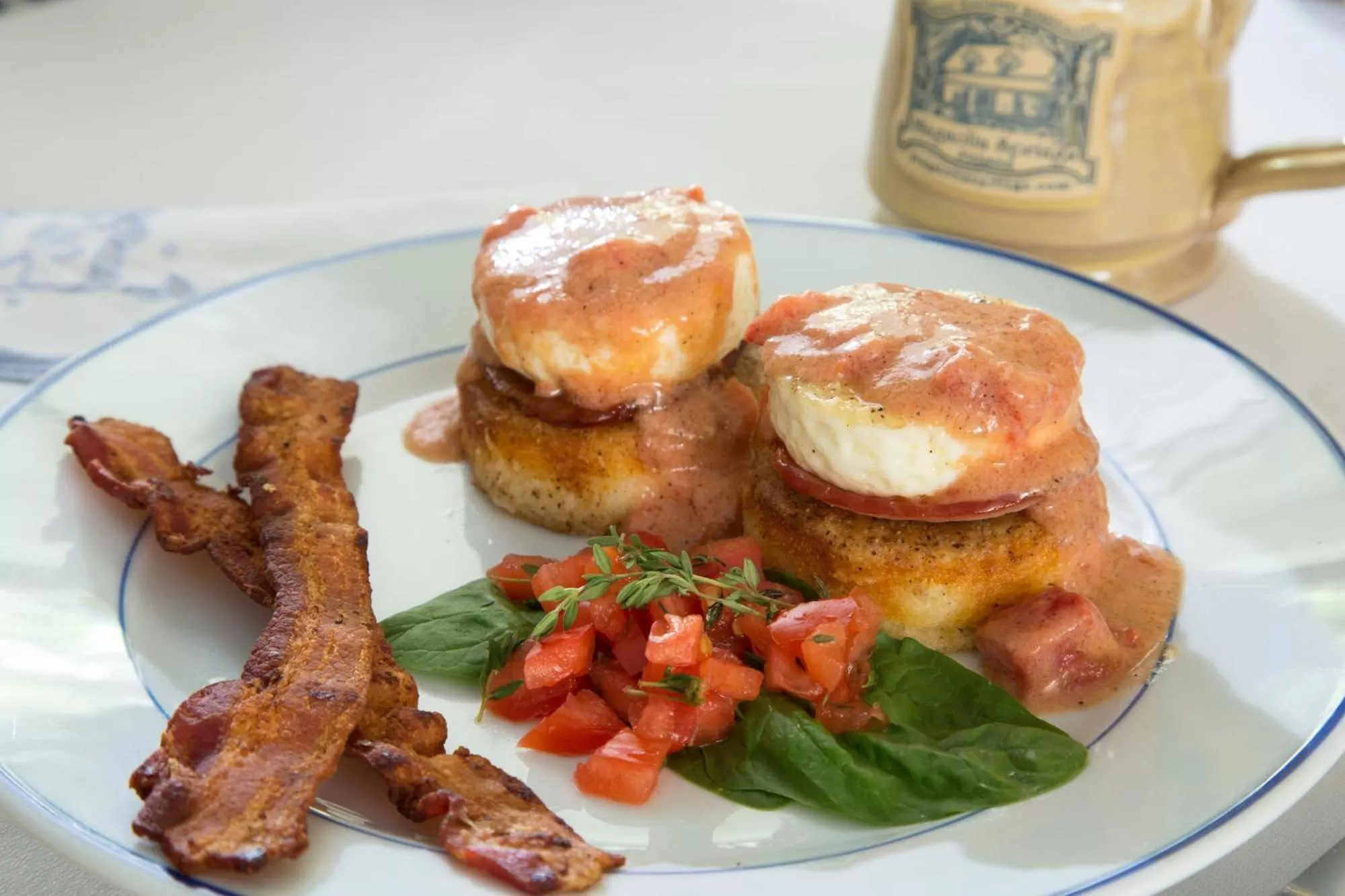 American breakfast in Magnolia Springs Bed and Breakfast