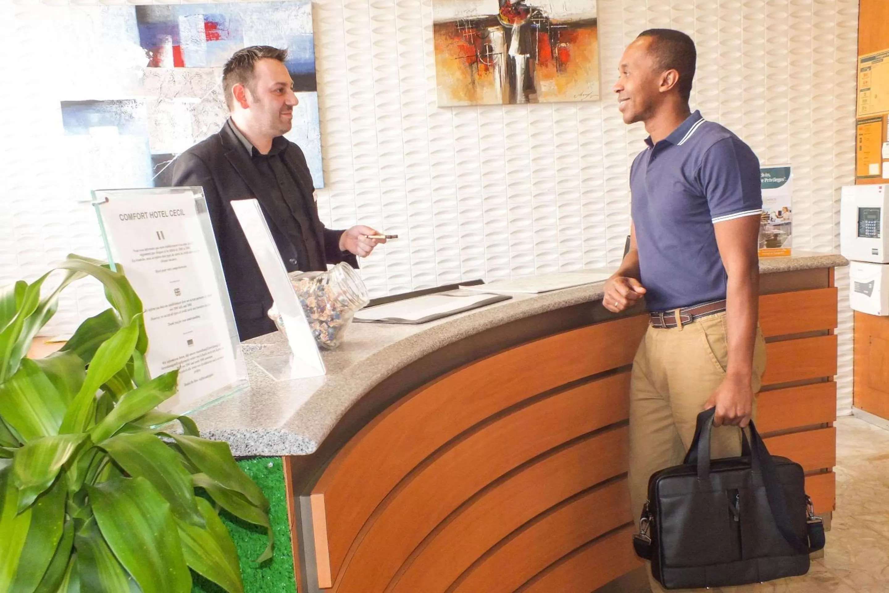 Lobby or reception in Hotel Cecil Metz Gare