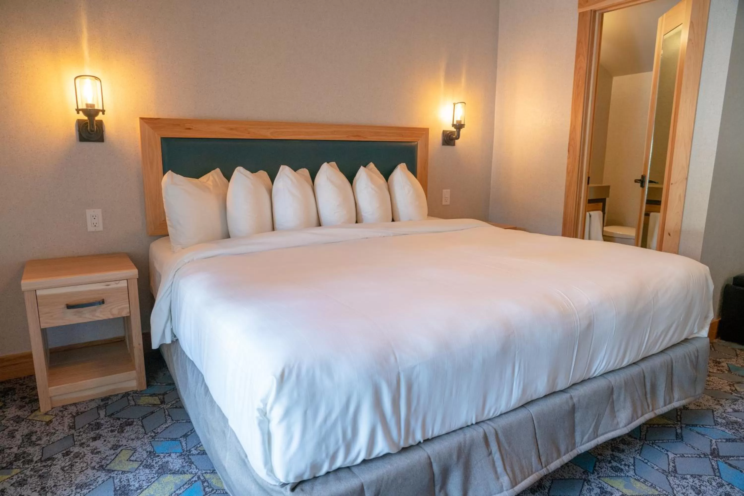 Bed in Tunnel Mountain Resort