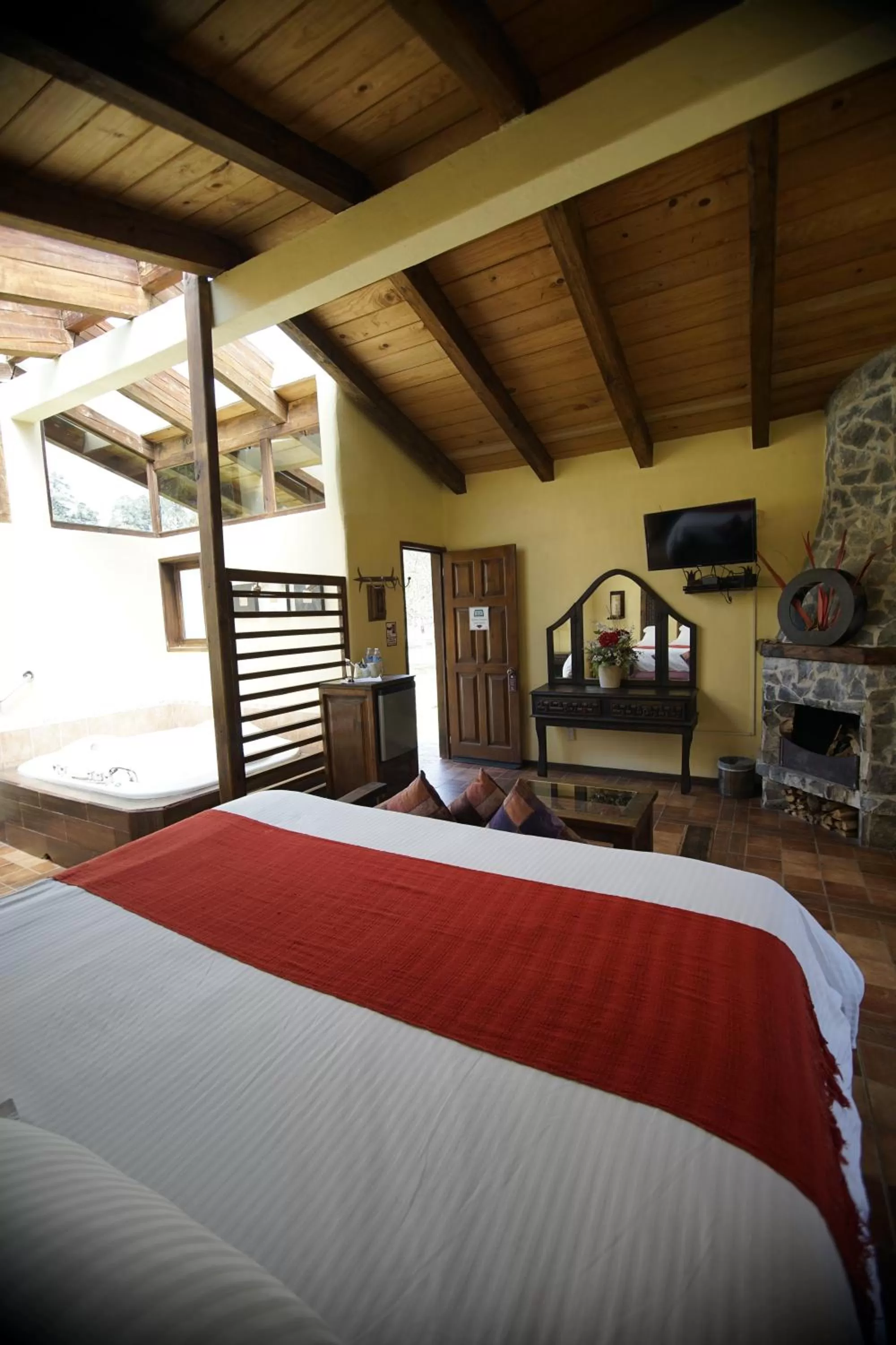 Bed in Cabañas La Cascada