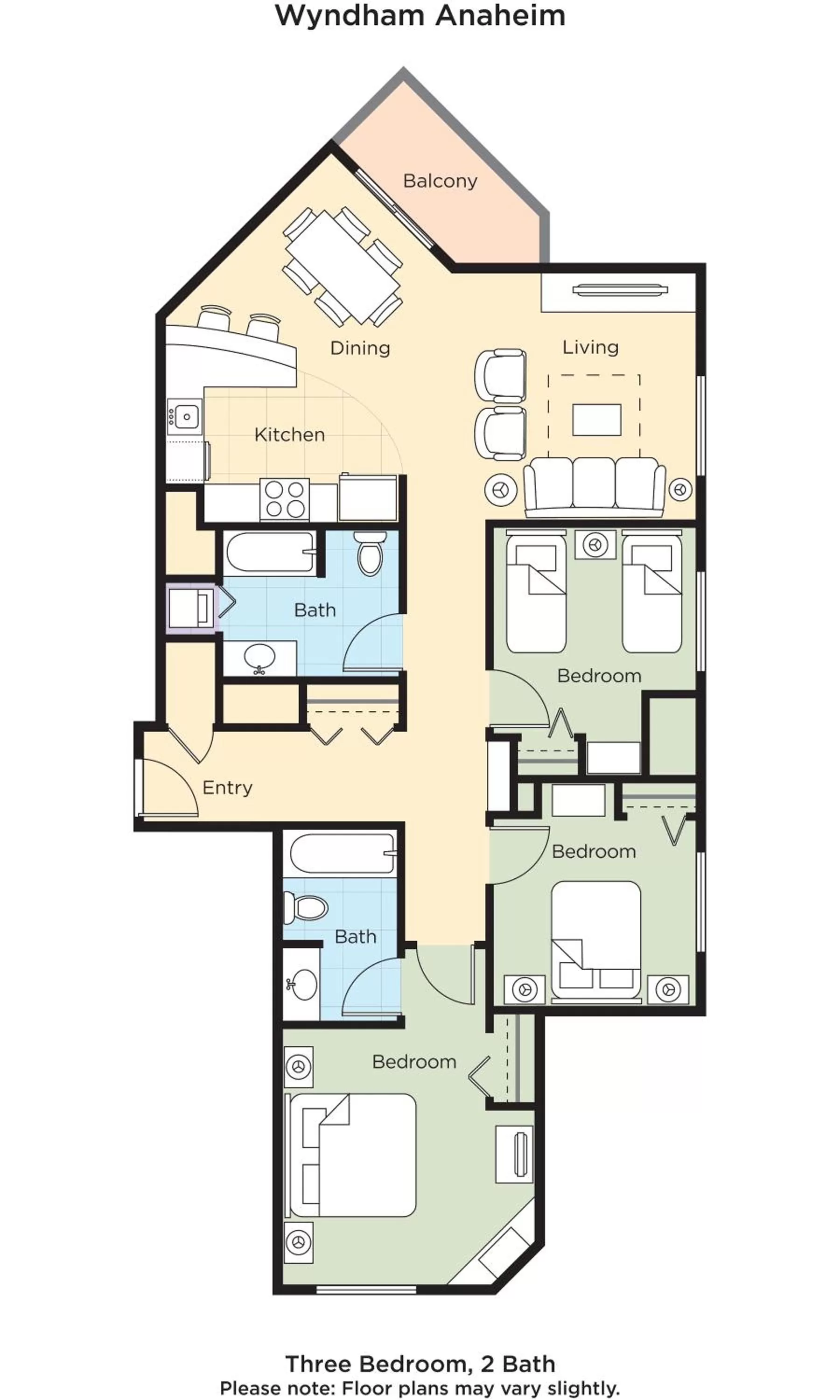 Floor plan in WorldMark Angels Camp
