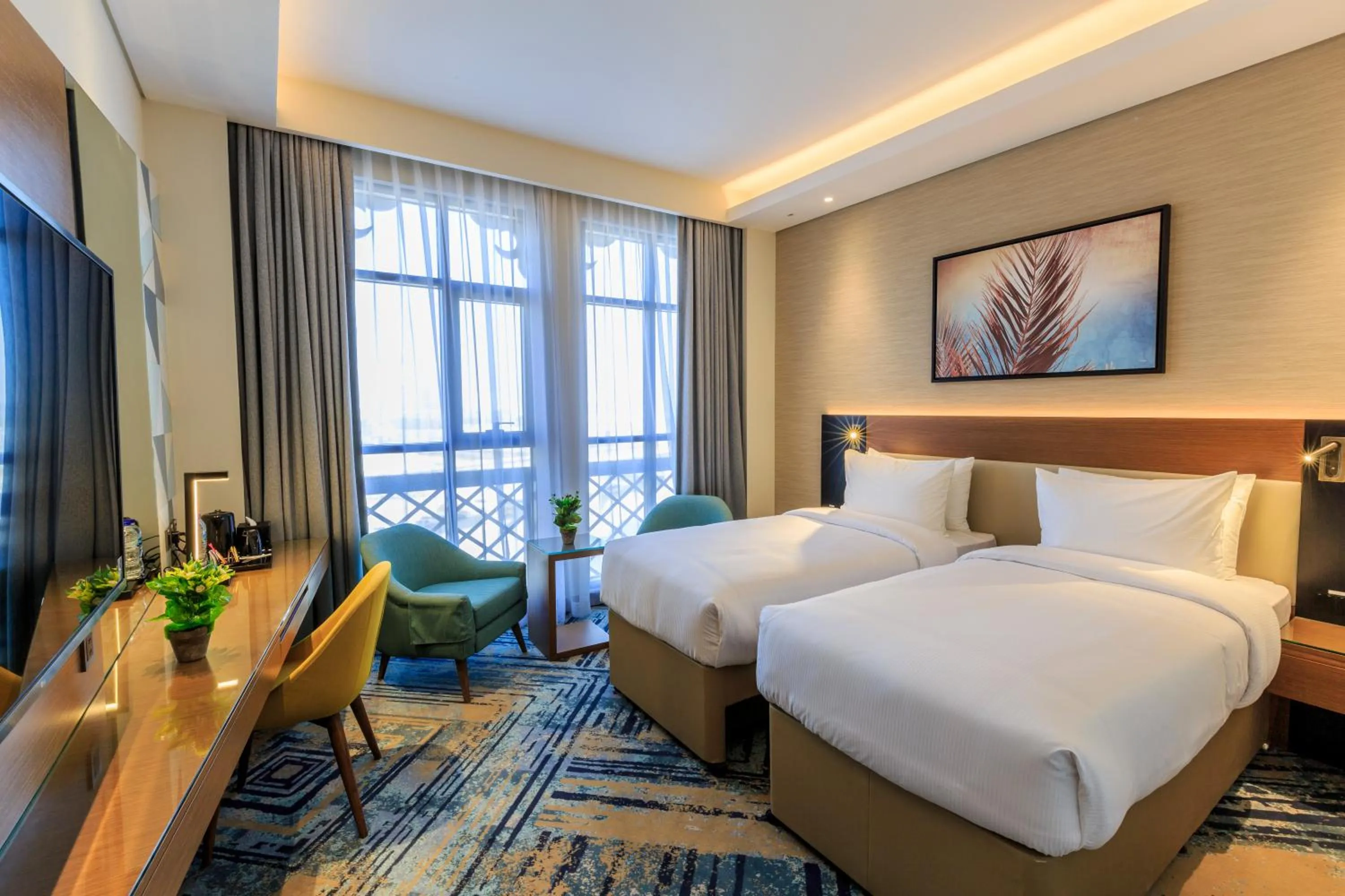 Bed in S19 Hotel-Al Jaddaf Metro Station