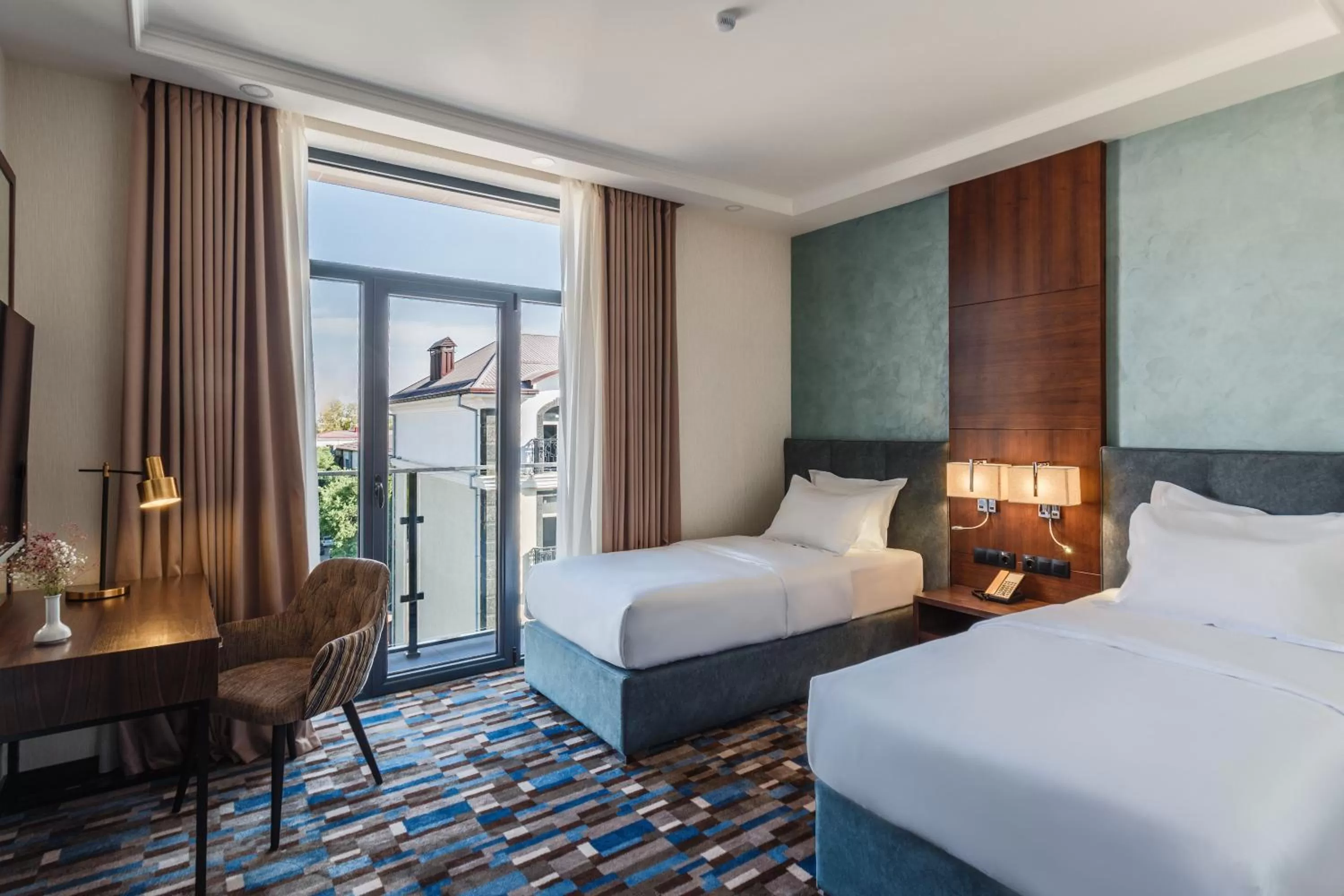 Photo of the whole room, Bed in ATECA Hotel Suites Tashkent