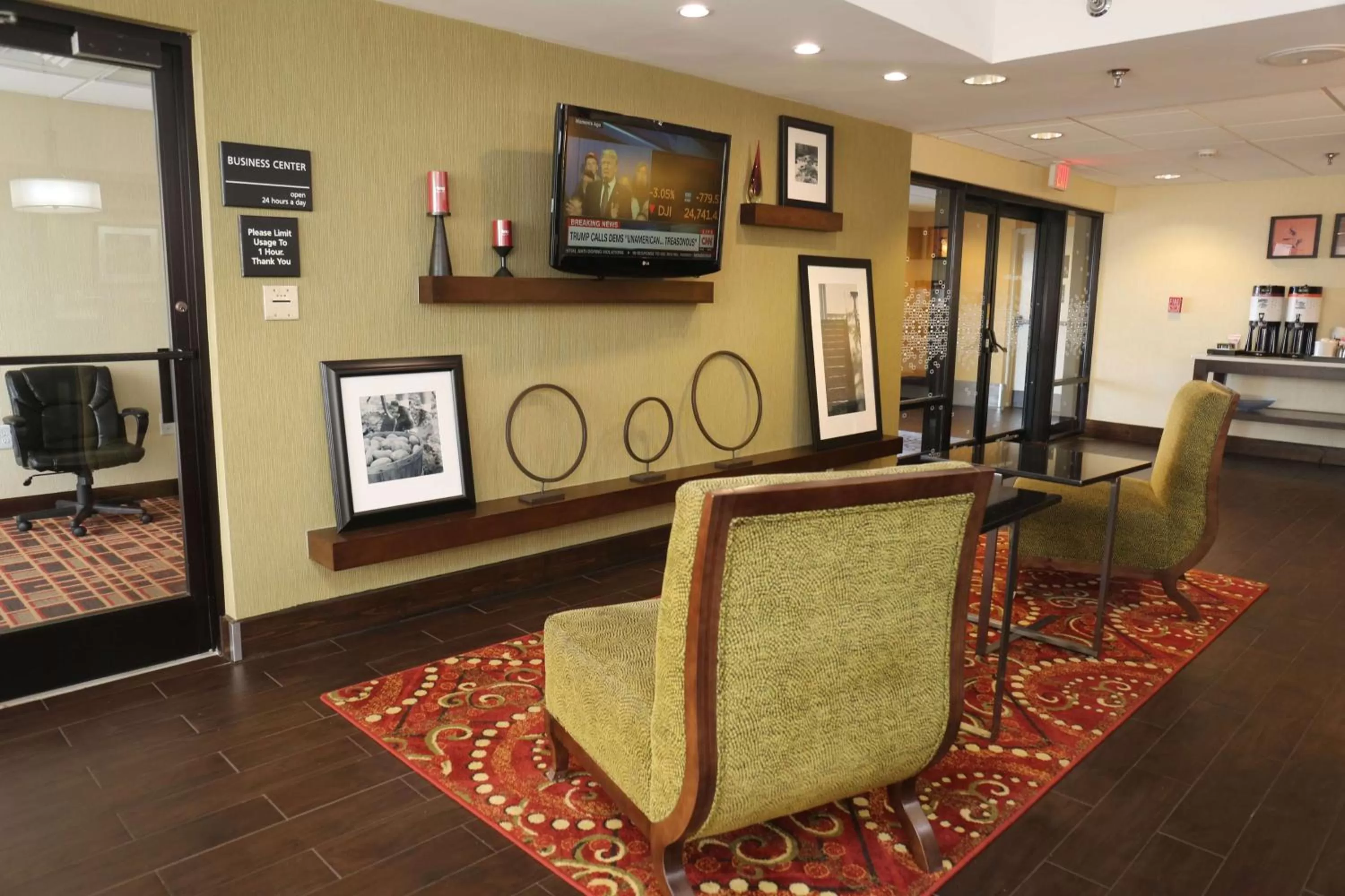 Lobby or reception in Hampton Inn Sumter