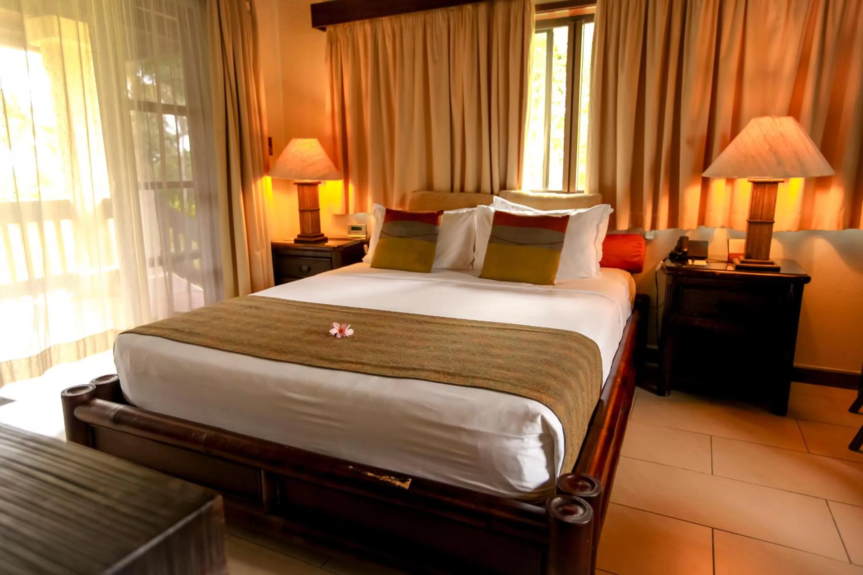 Bed in Warwick Le Lagon Resort & Spa, Vanuatu