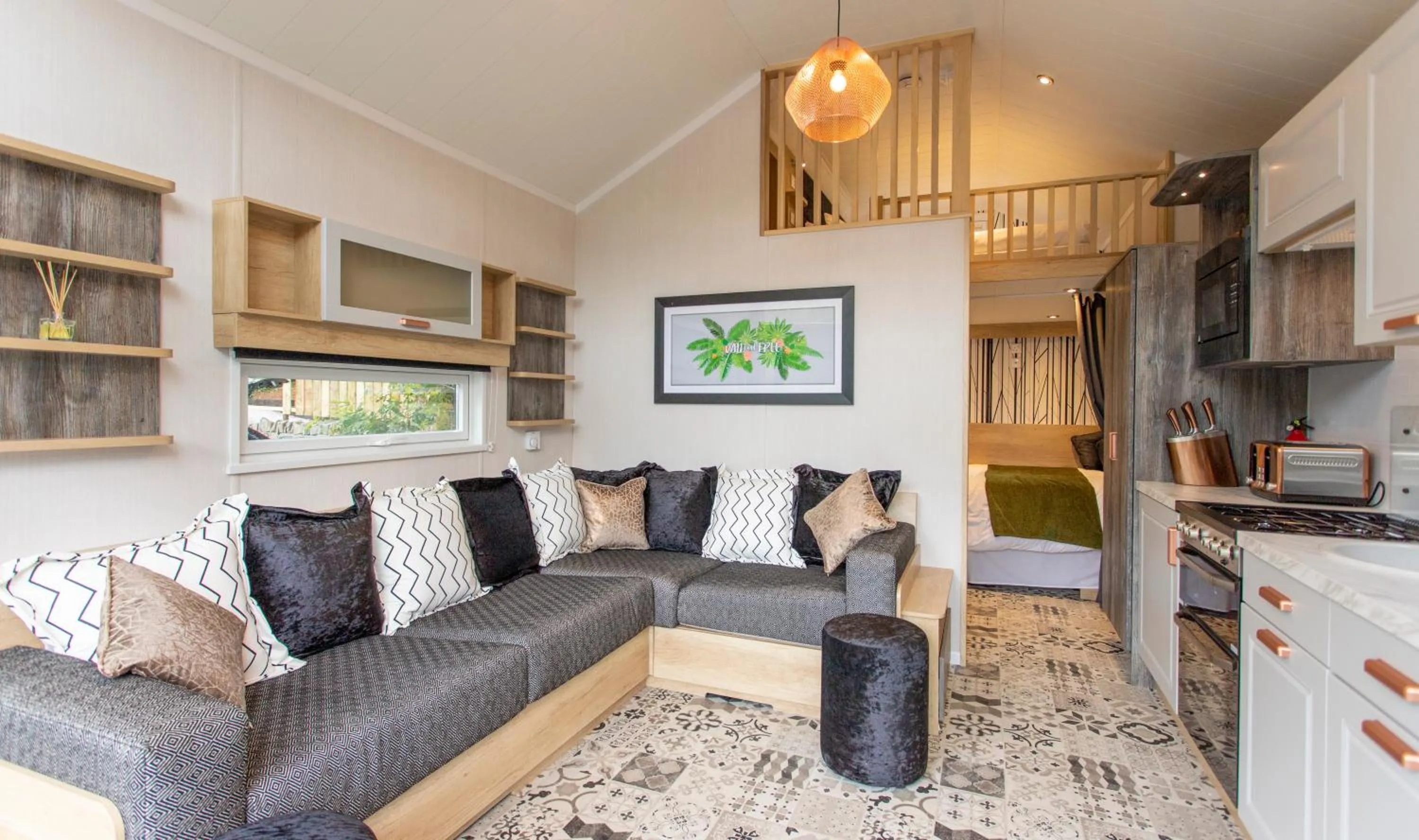 Seating area in Aberdunant Hall