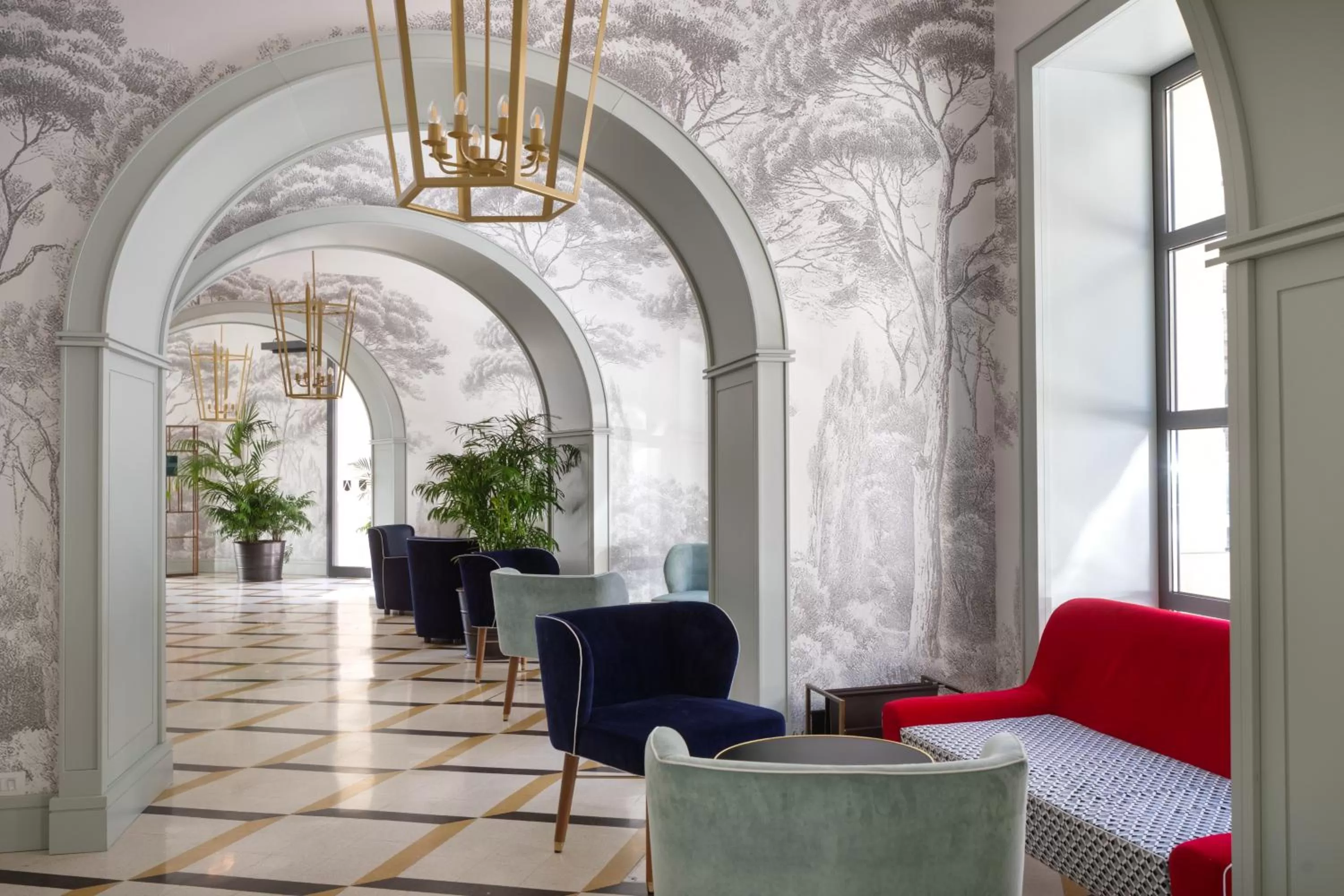 Lobby or reception in Trastevere Roma UNA Esperienze