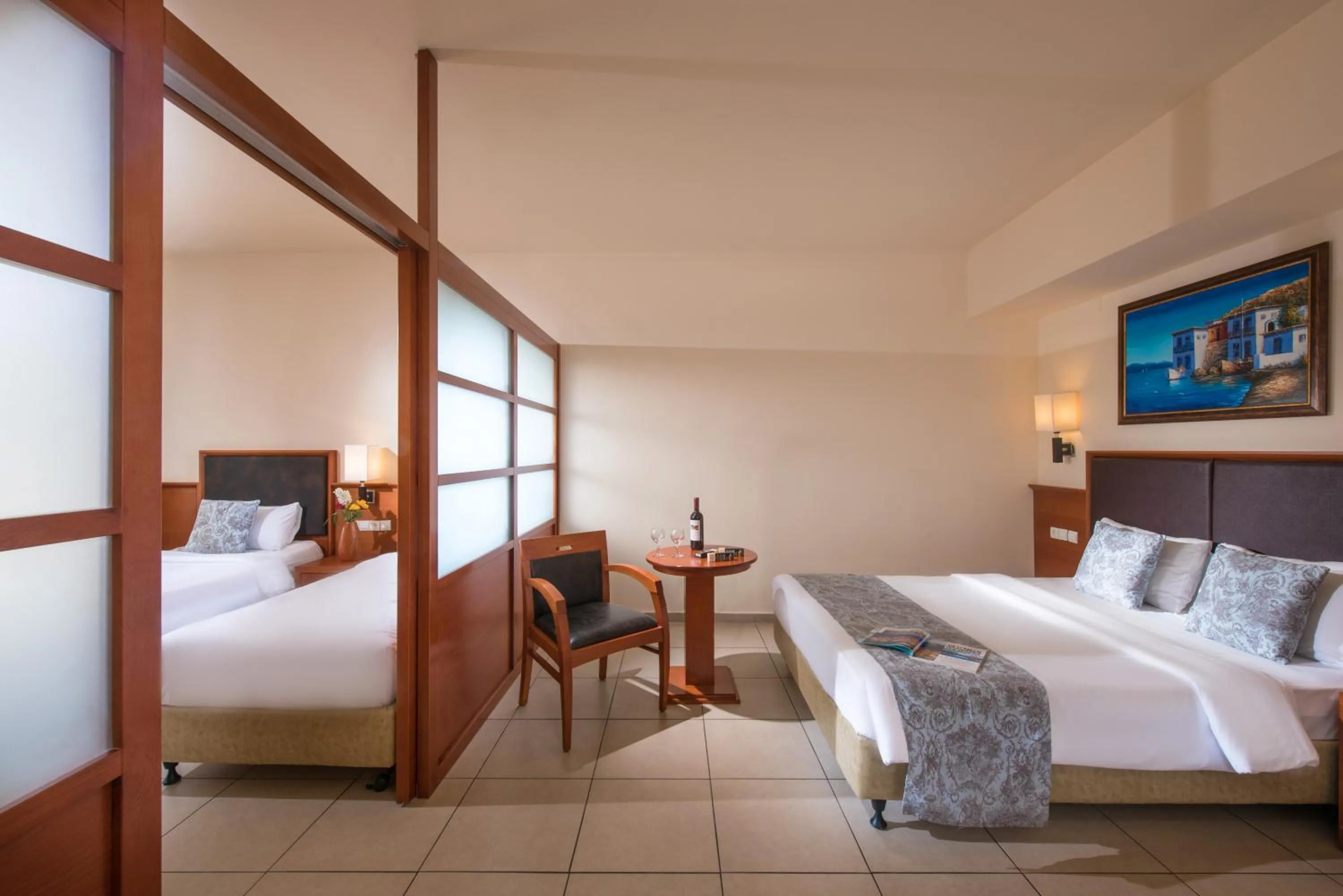 Bed in Stella Palace Aqua Park Resort