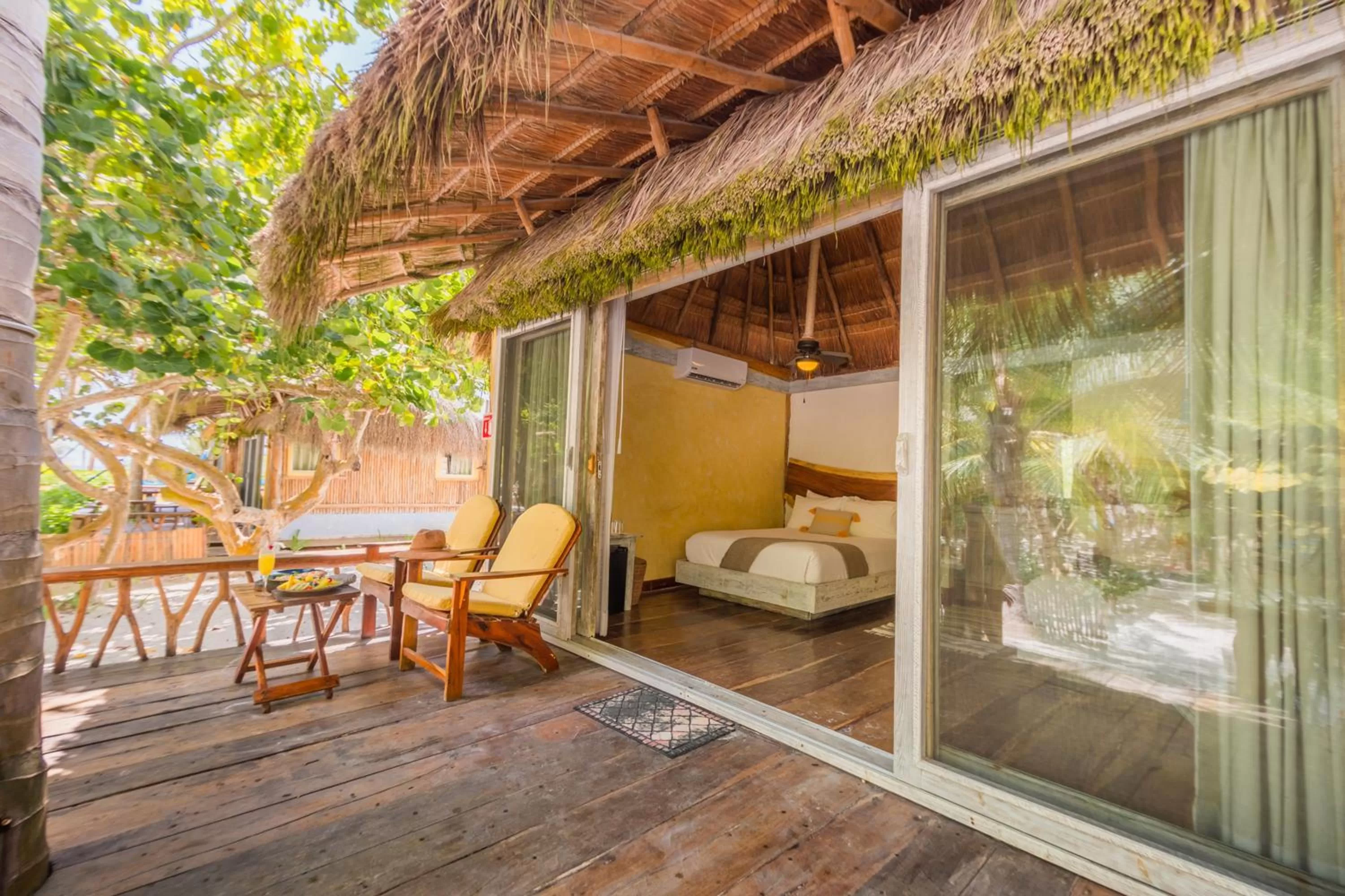 Balcony/Terrace in Villa Pescadores Tulum-Beachfront hotel by Ahau Collection