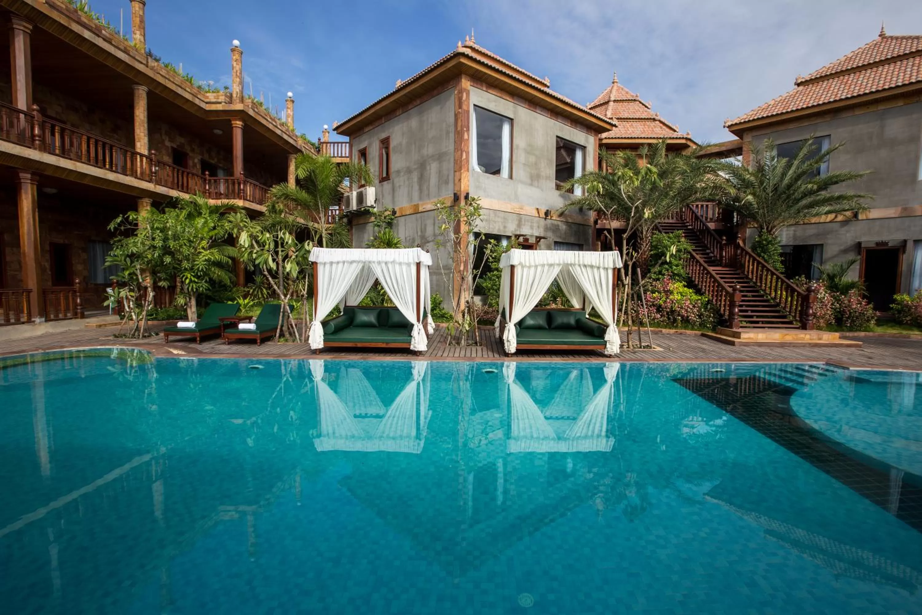 Swimming pool, Property Building in Angkor Style Resort