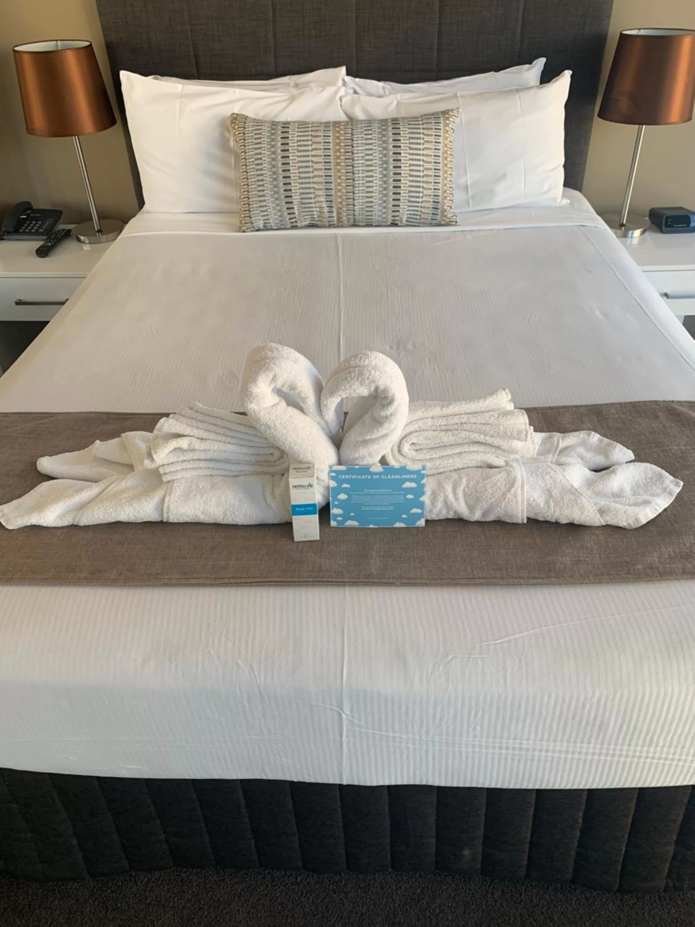 Bedroom, Bed in Evolution Apartments