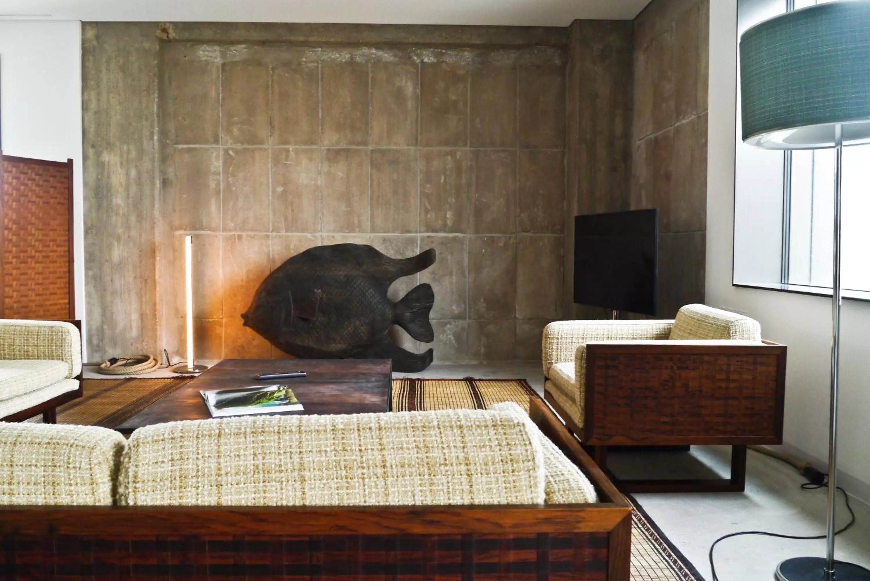 Living room, Bed in Speicher7 Hotel