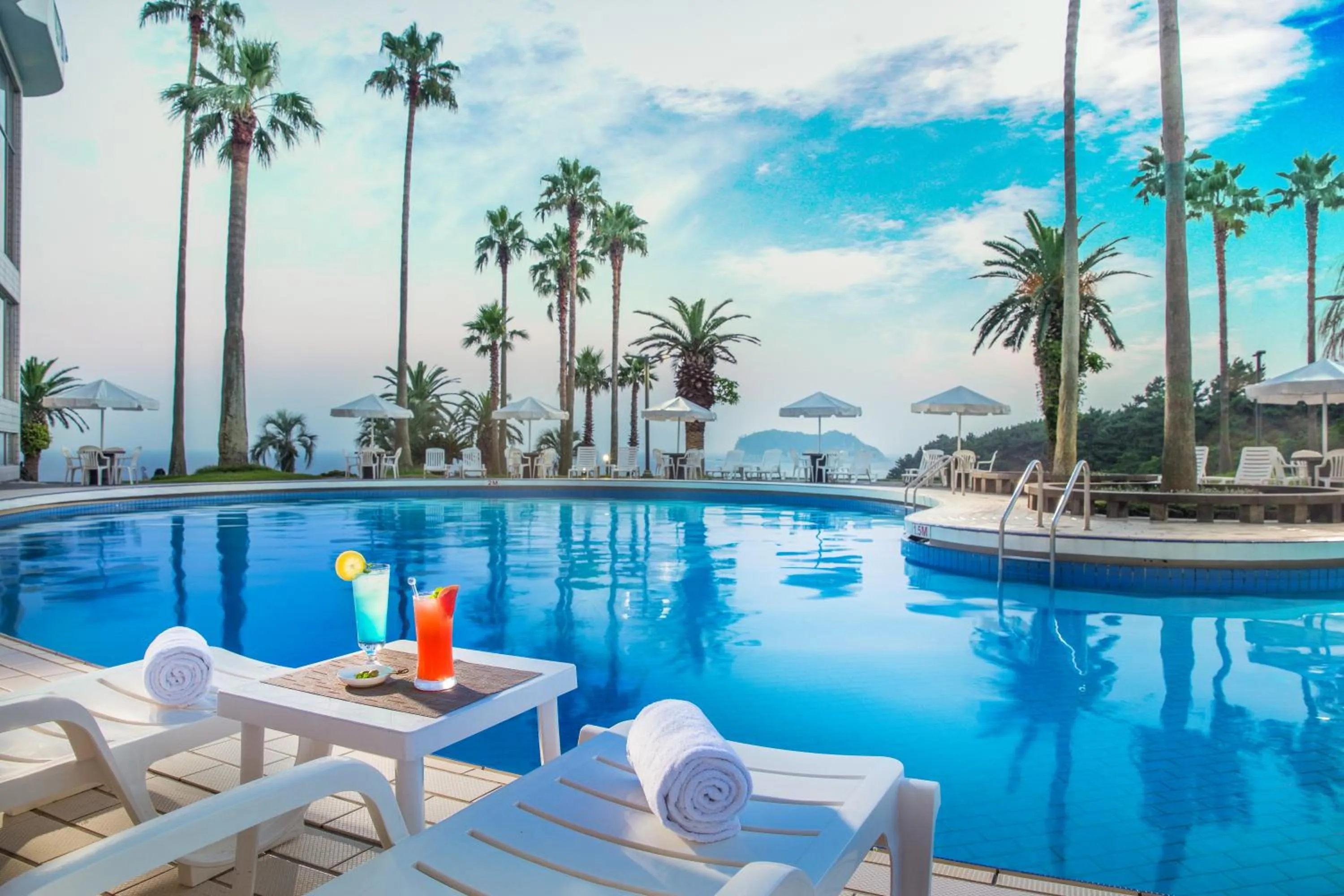 Pool view in Seogwipo KAL Hotel