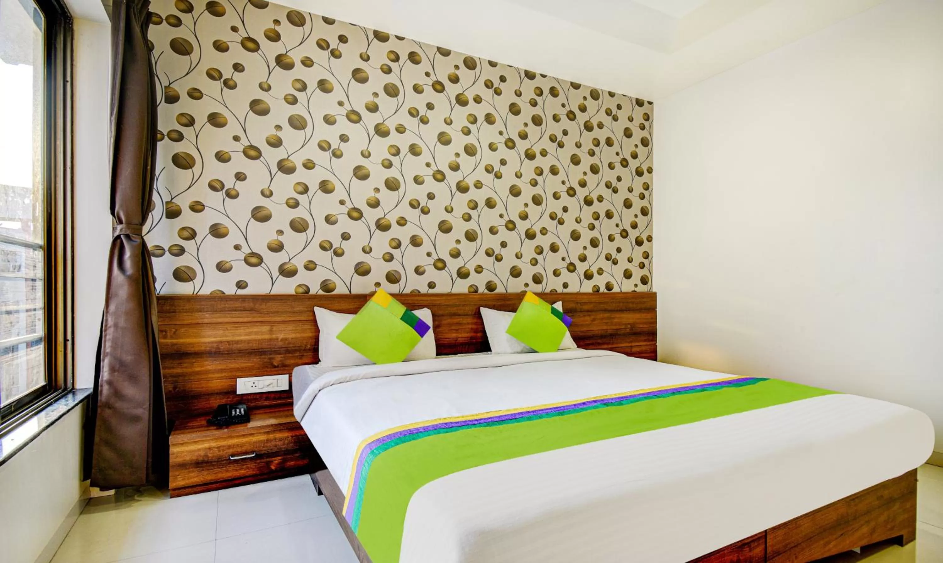 Bedroom, Bed in Treebo Trend Kuber Inn
