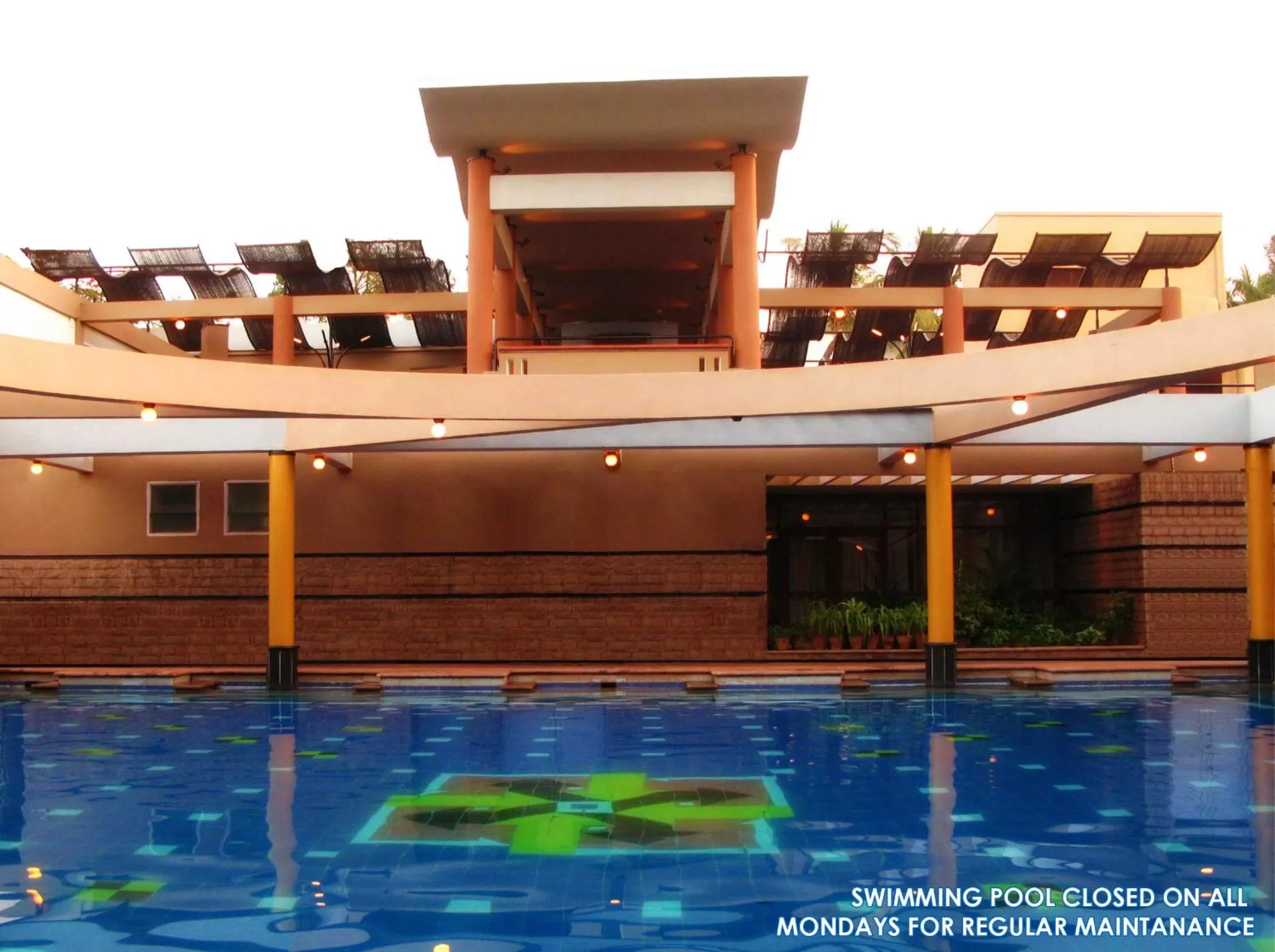 Swimming pool in Malligi,Hampi