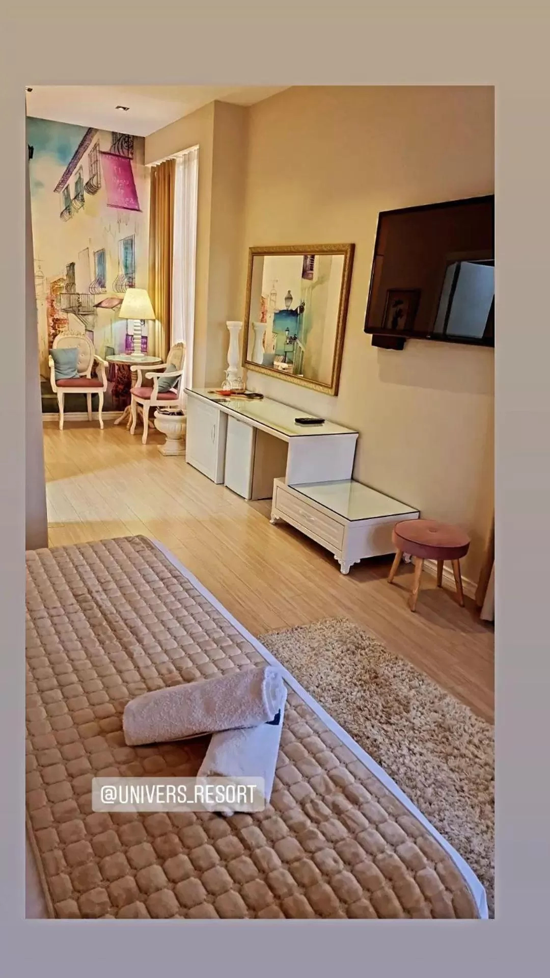 Bed in Univers Resort