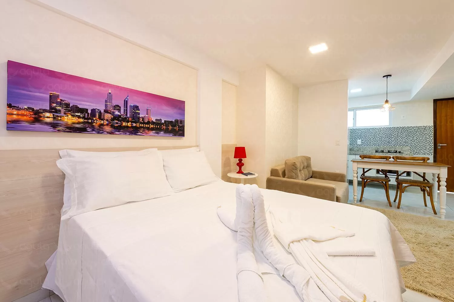 Bed in Águia Flats Pousada